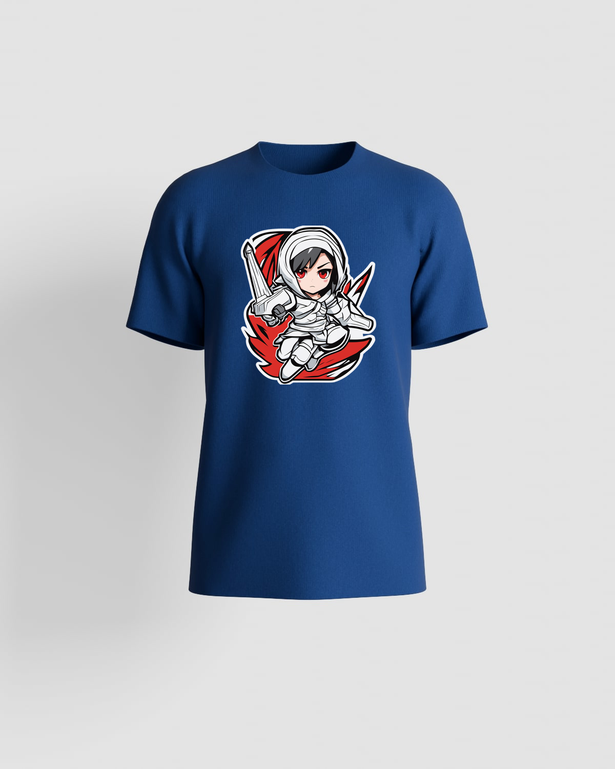 Blue Sustainable T‑Shirt with Clean Design 59
