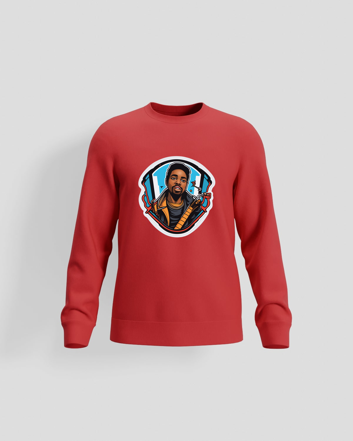 Red Sweatshirt – 100% Organic Cotton Comfort 59