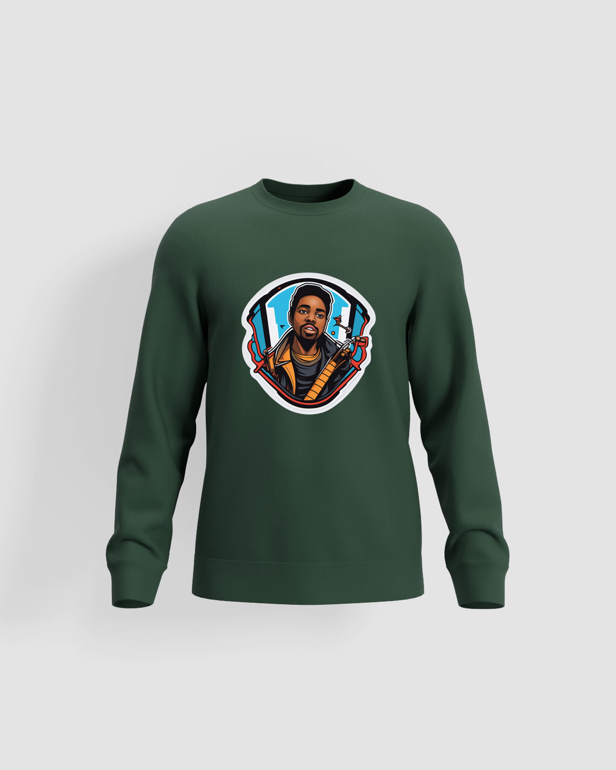 Green Unisex Organic Cotton Sweatshirt with Eco‑Friendly Print 59