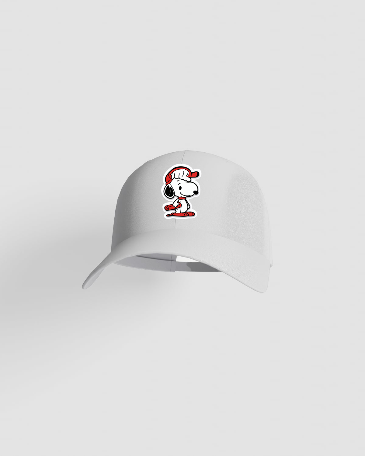 White Cotton Cap with Adjustable Velcro Closure 59