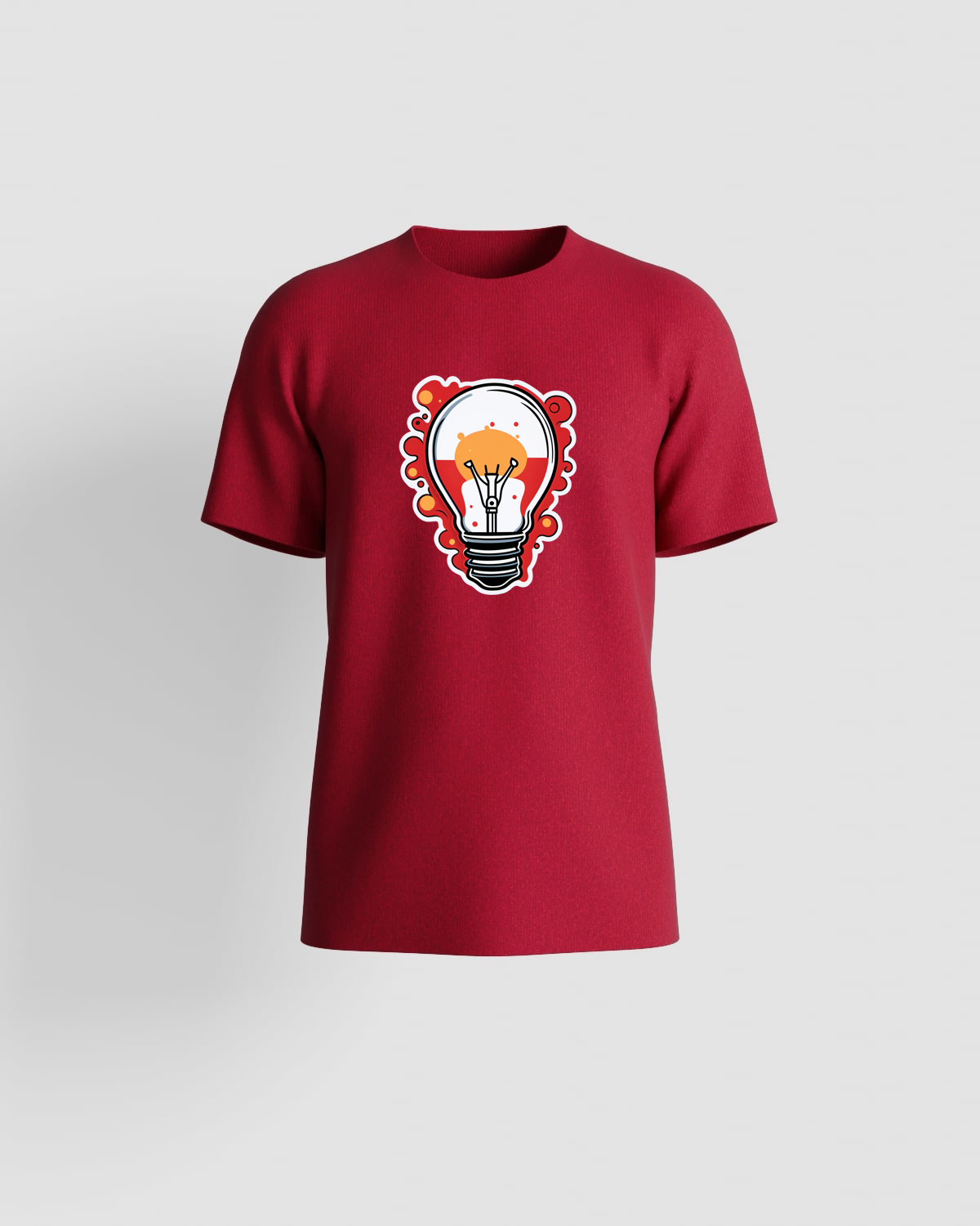 Red T-Shirt with Bold Graphic Print 59