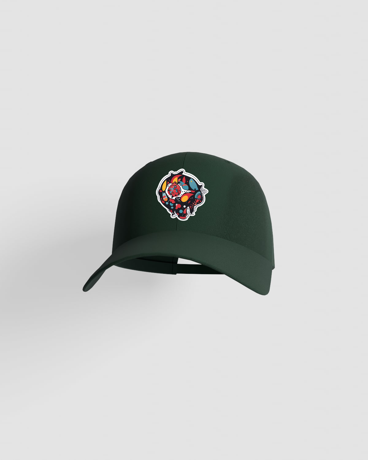 Green Cotton Cap with Velcro Closure 59