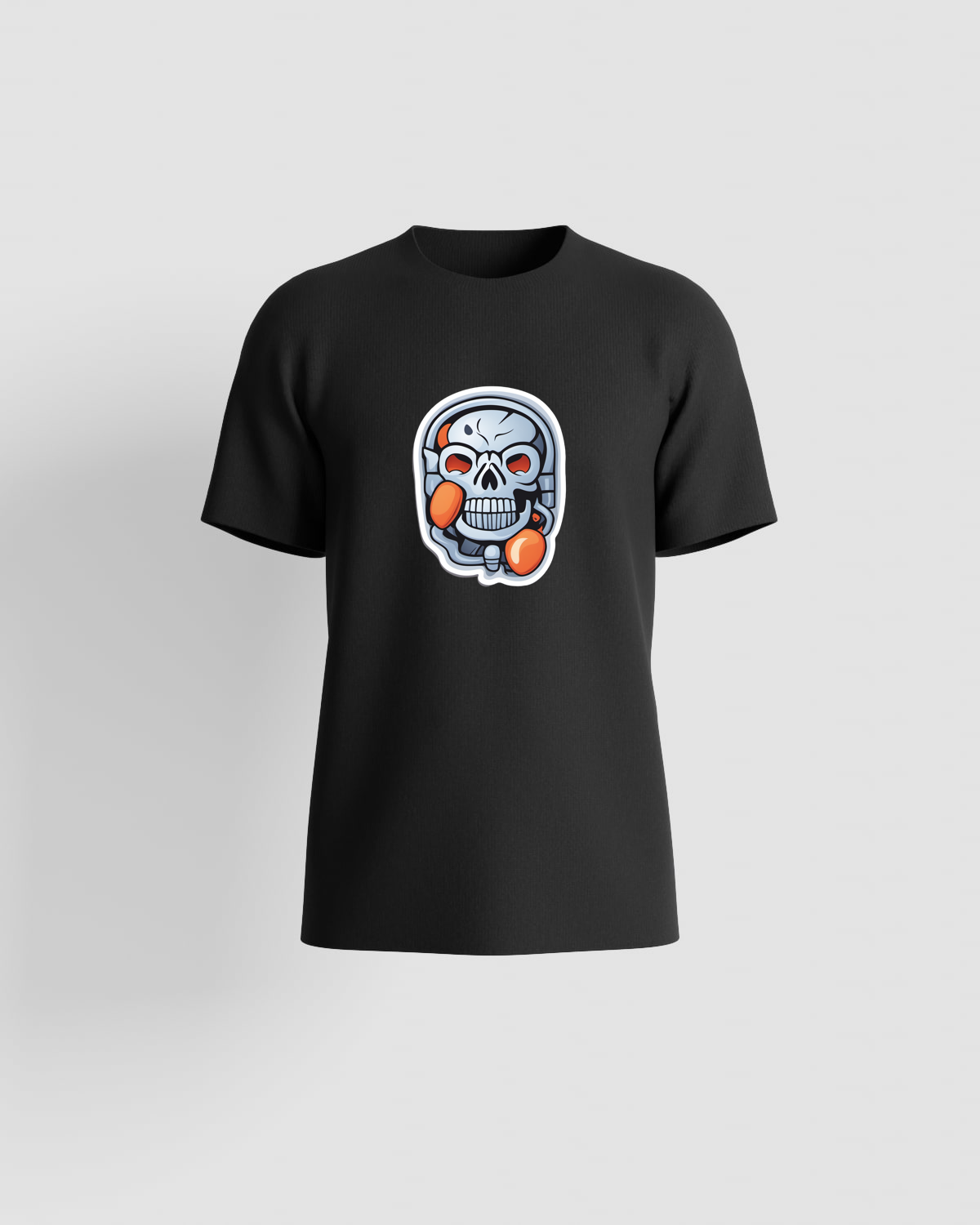 Black Eco‑Sustainable T-Shirt with Modern Fit 59