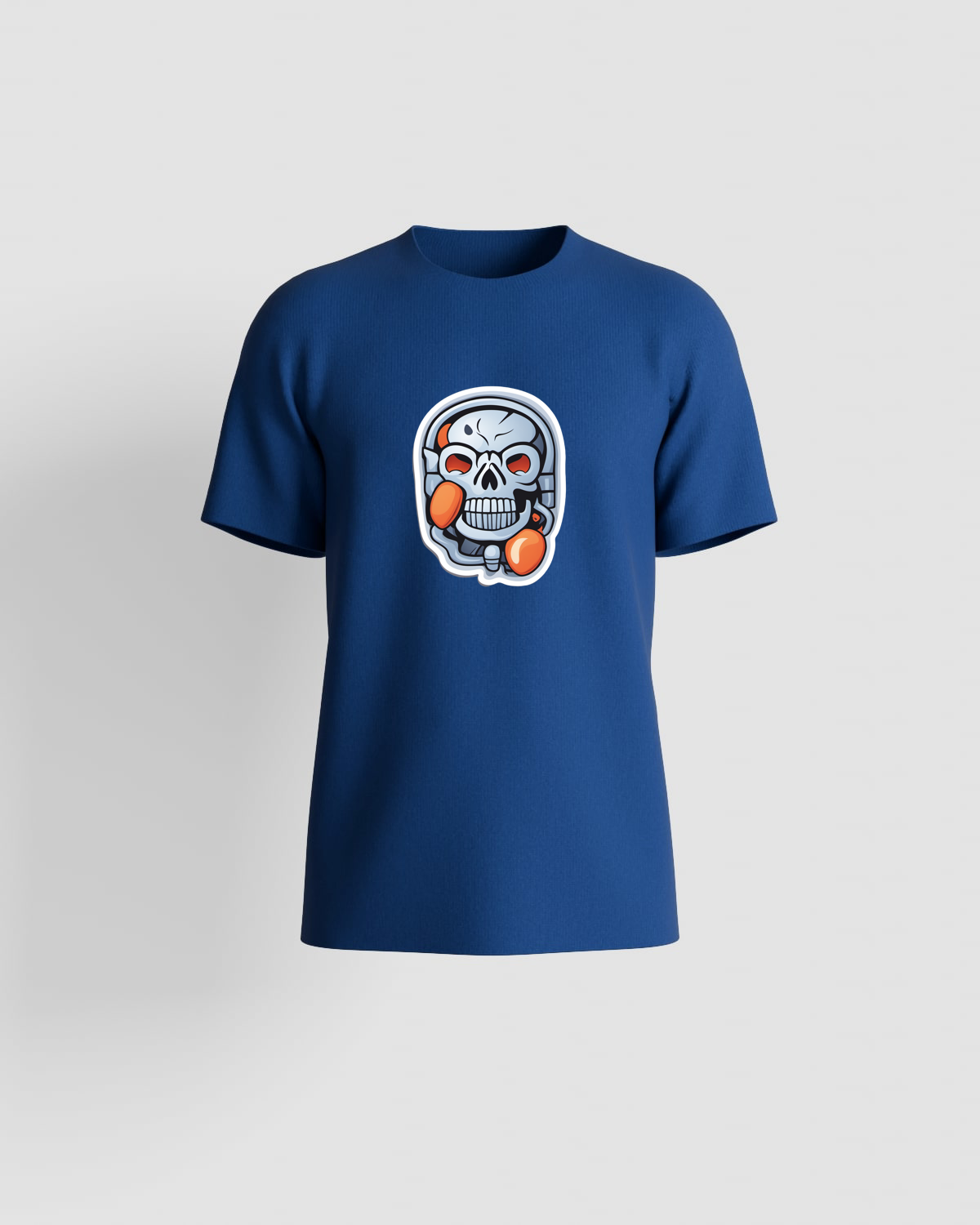 Blue T‑Shirt with Organic Cotton and Modern Fit 59