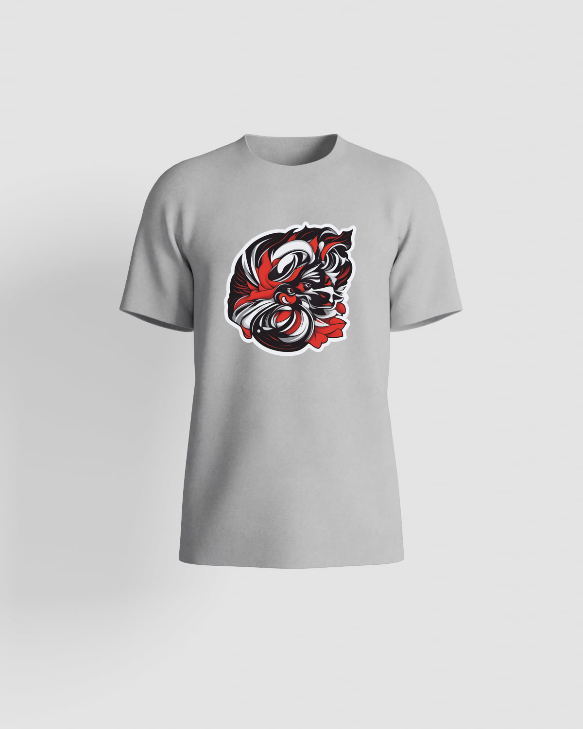 Grey Genderless Organic Cotton T-Shirt with Modern Fit 59