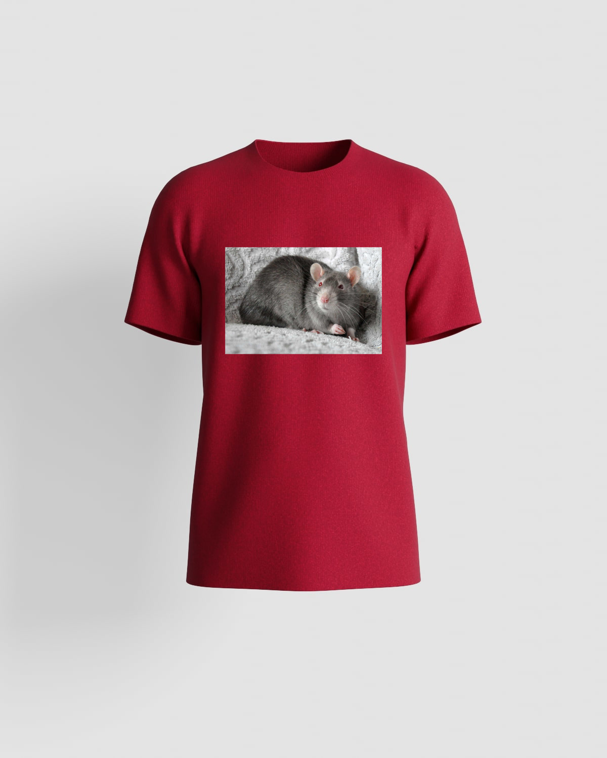 Red T-Shirt with Bold Graphic Print 59