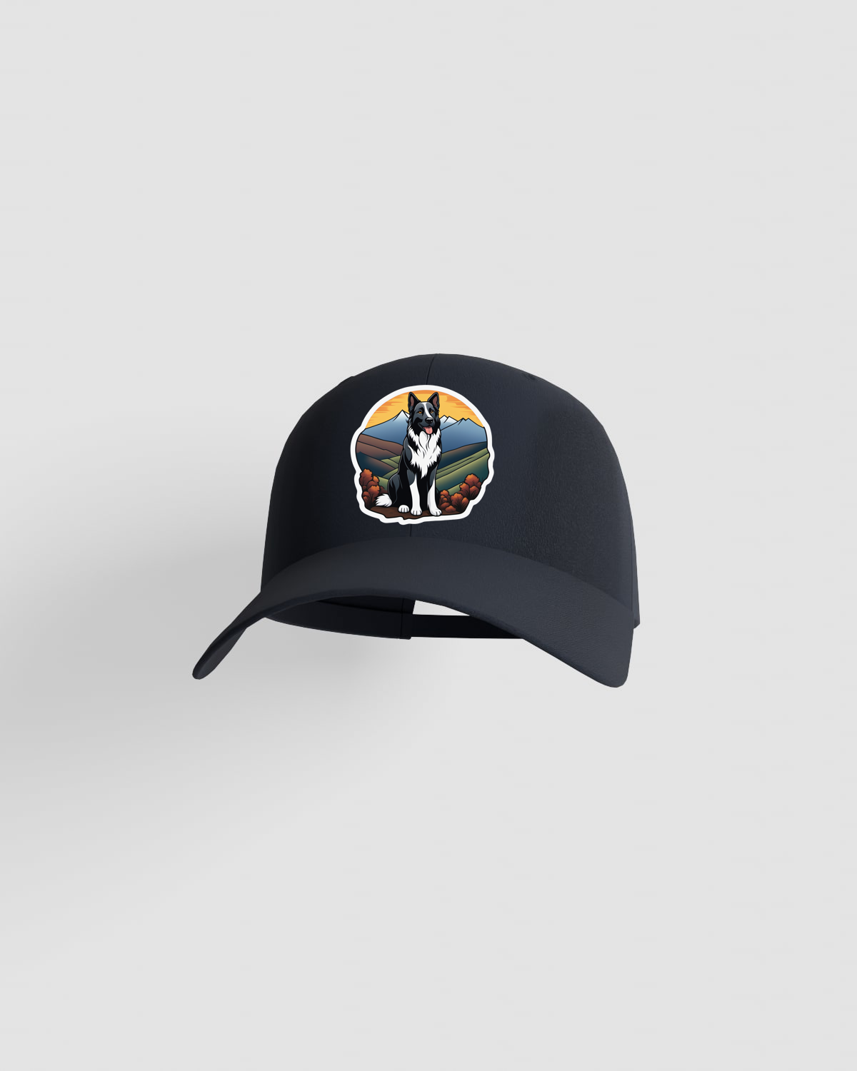 Navy Adjustable Cotton Cap with Velcro Closure 59