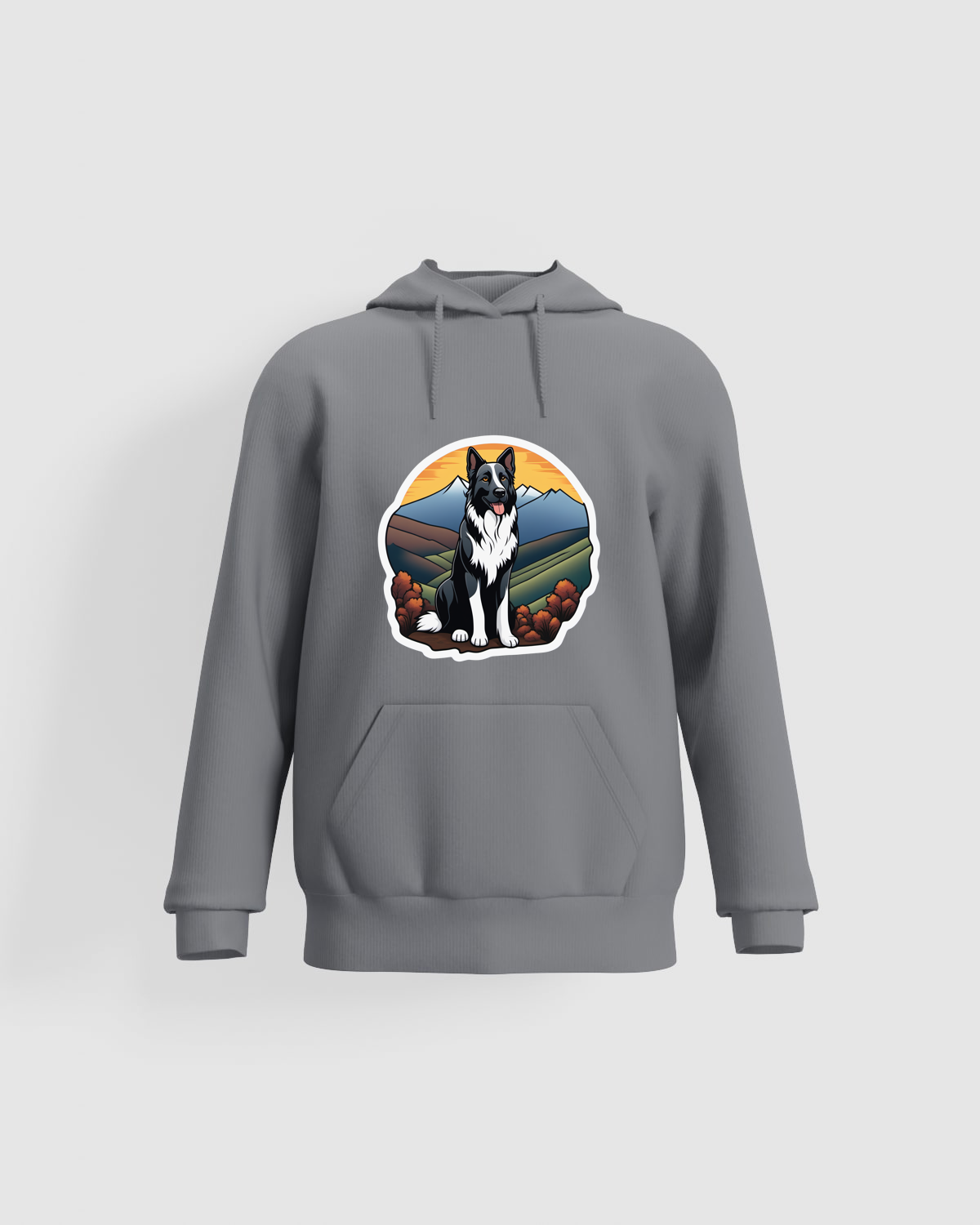 Grey Unisex Cotton Sweatshirt – Durable Print-Friendly Fabric 59
