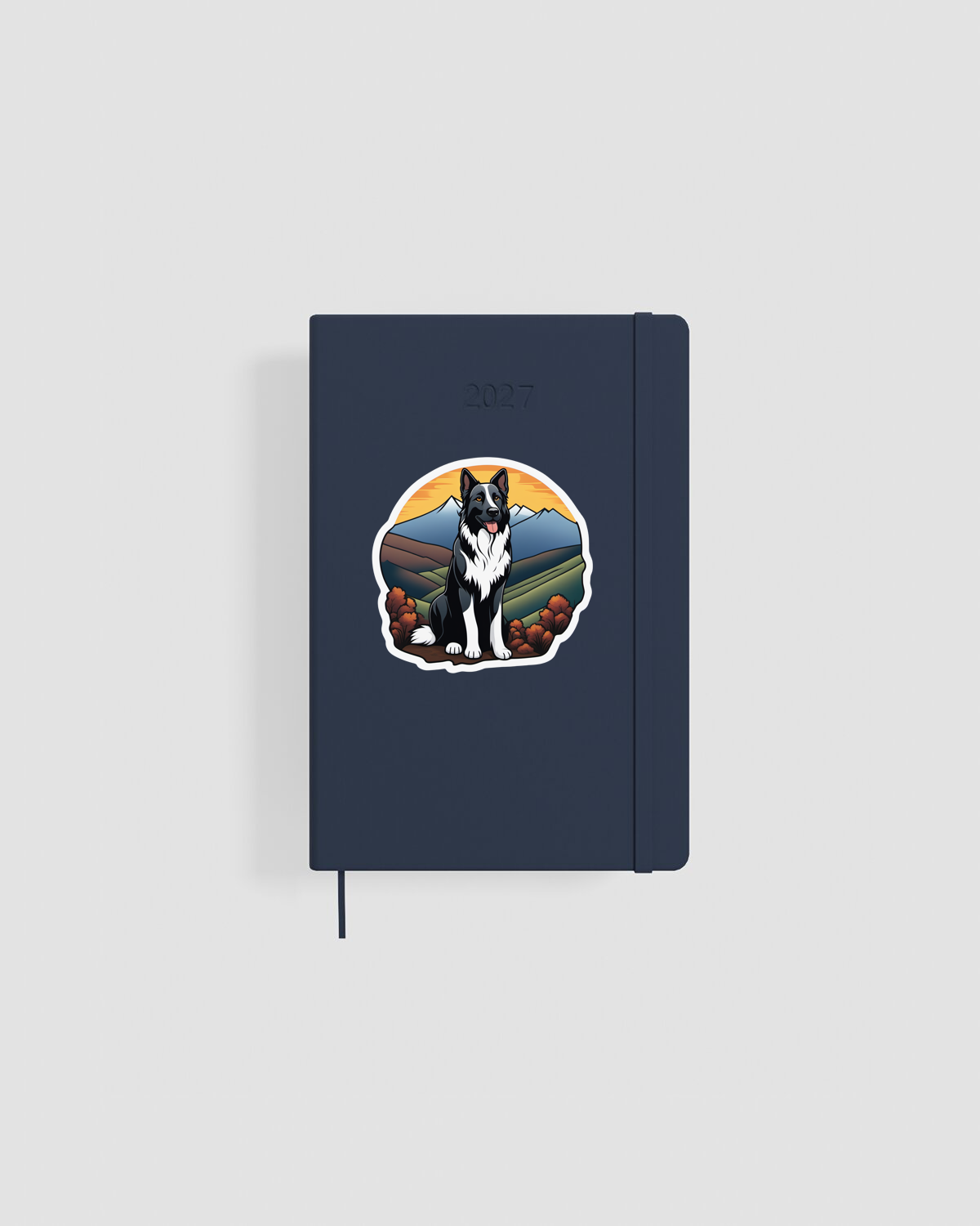 Personalized Planner Featuring Vibrant Abstract Art
