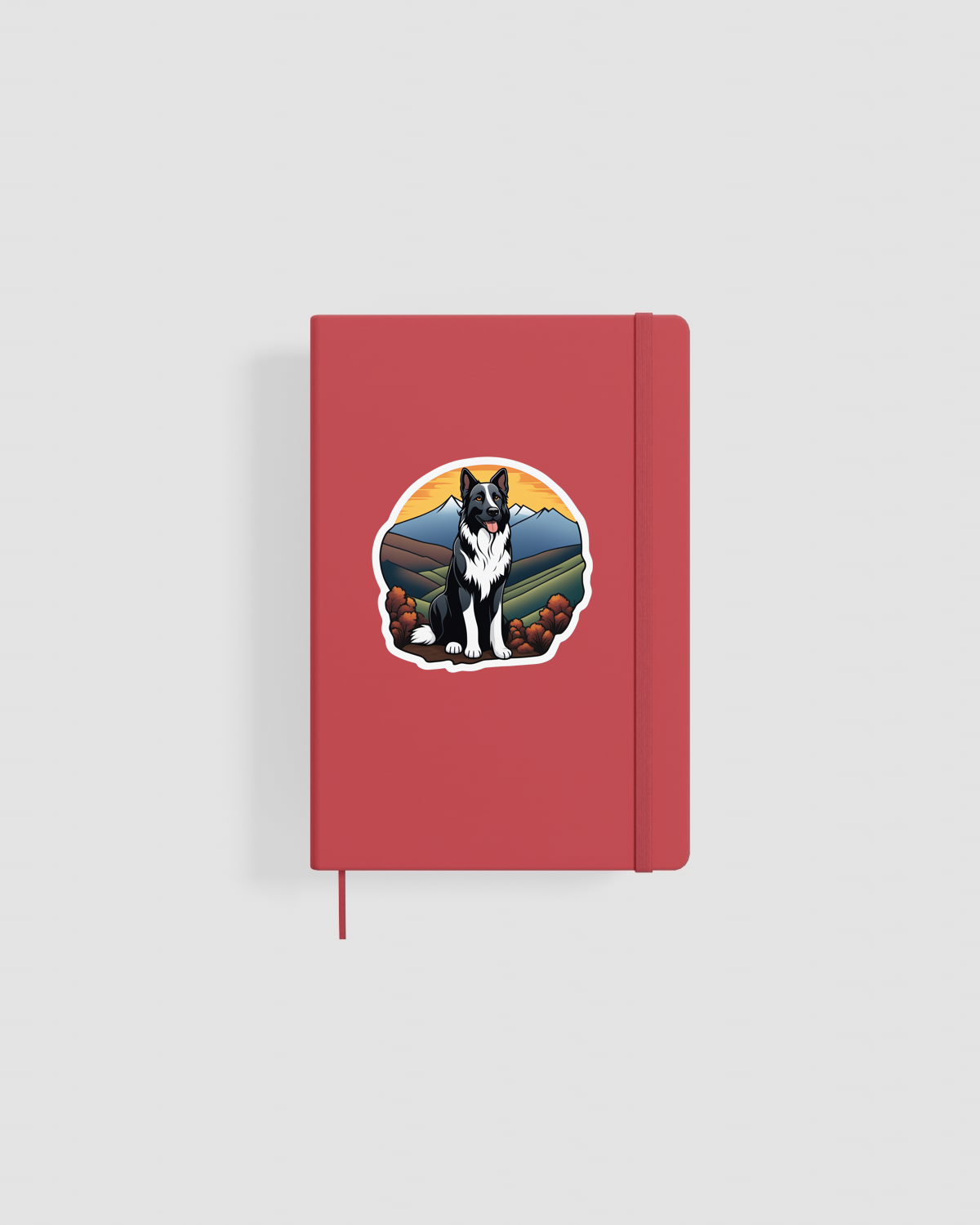 Custom Illustrated Notebook with Bold Graphic Design