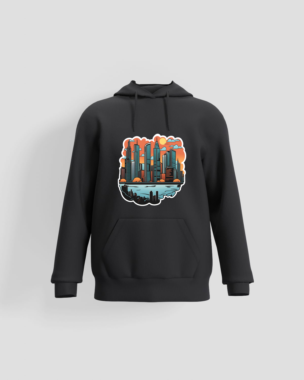 Black Unisex Sweatshirt - Print Ready Smooth Cotton 59