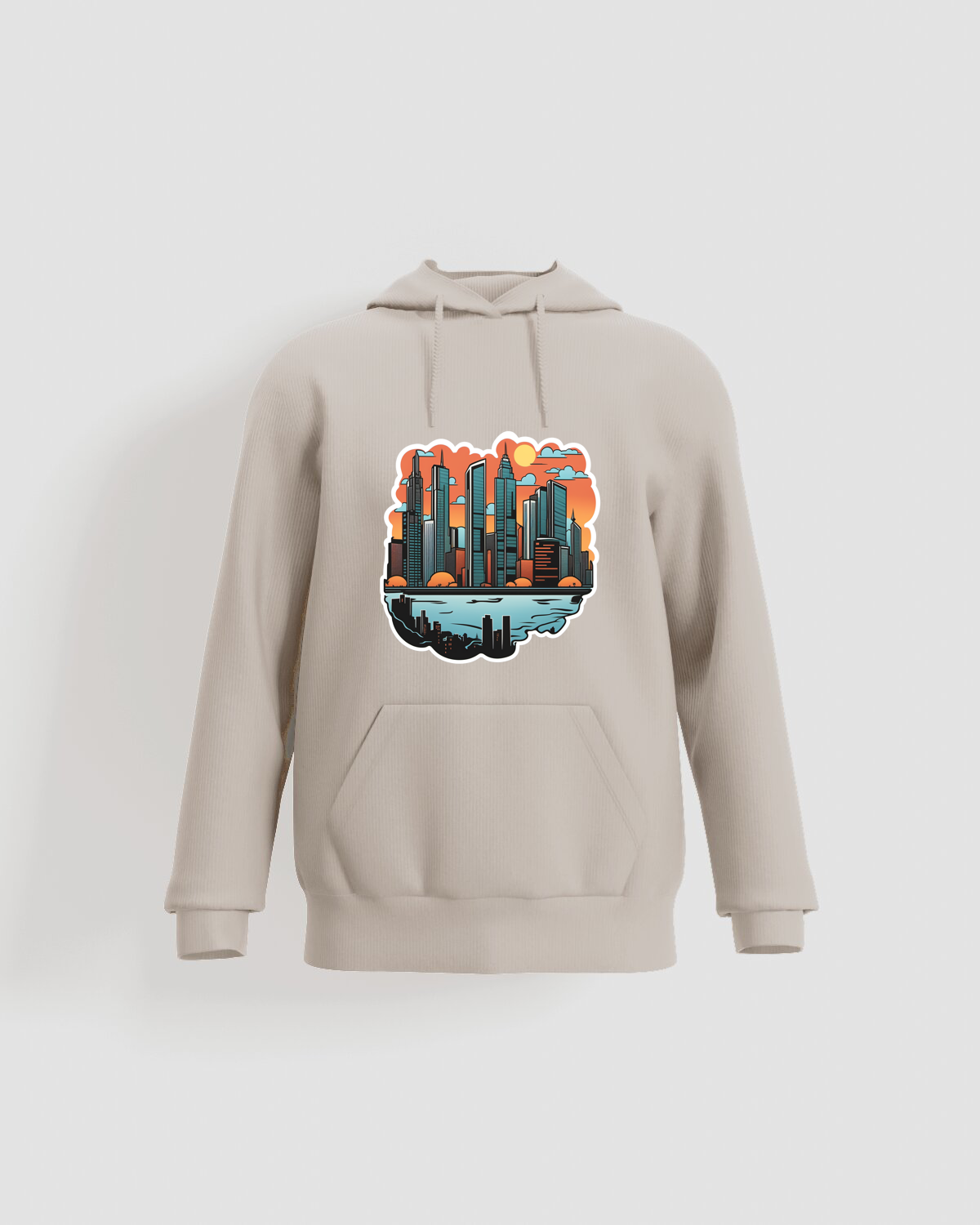 Cream Unisex Cotton Sweatshirt – Classic Crew Neck 59