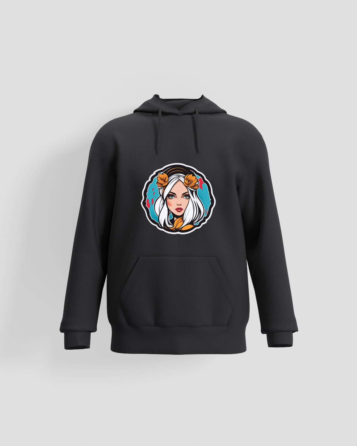 Black Unisex Sweatshirt – Smooth Surface for Custom Prints 59