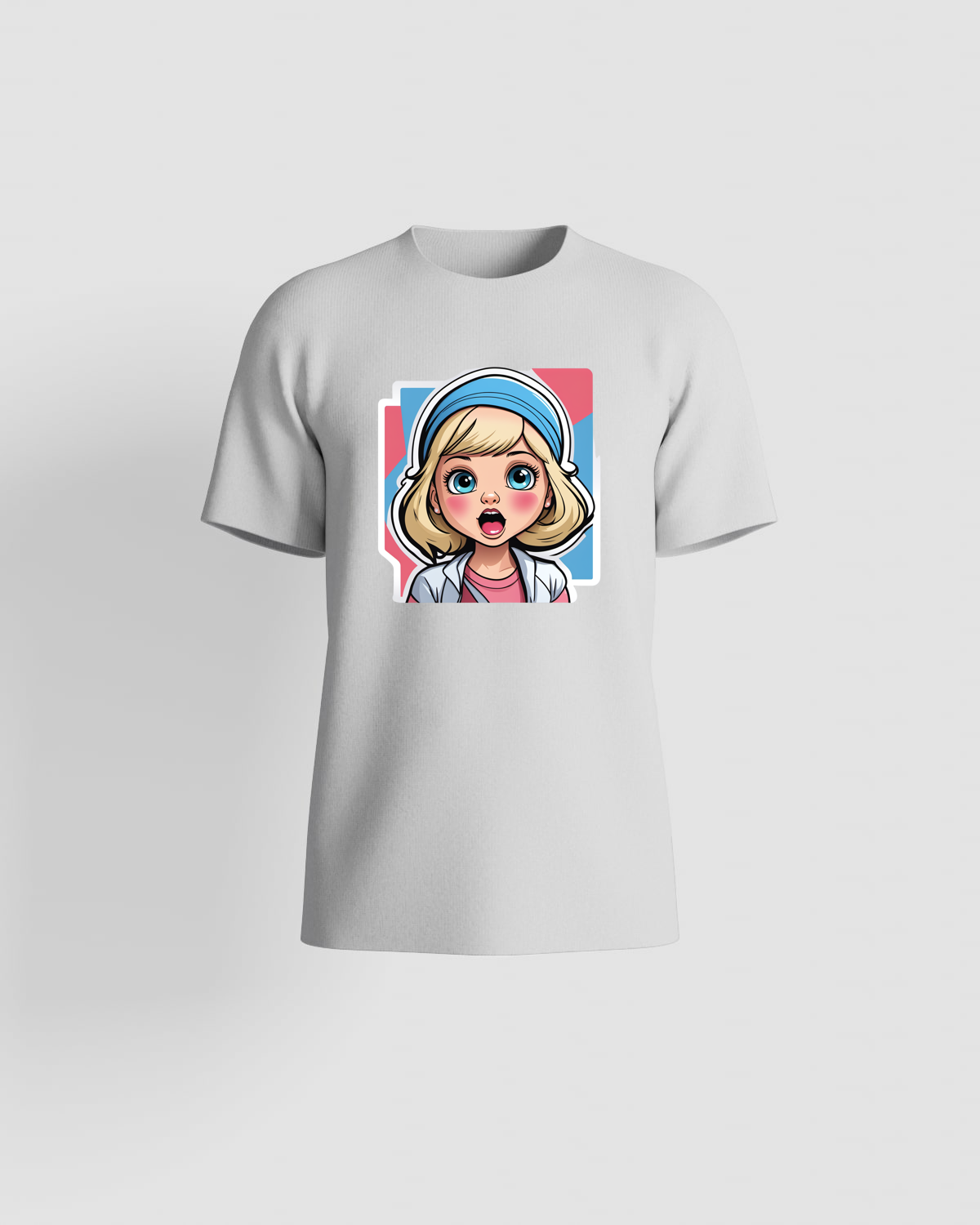 White T-Shirt with Sleek Minimalist Print 59