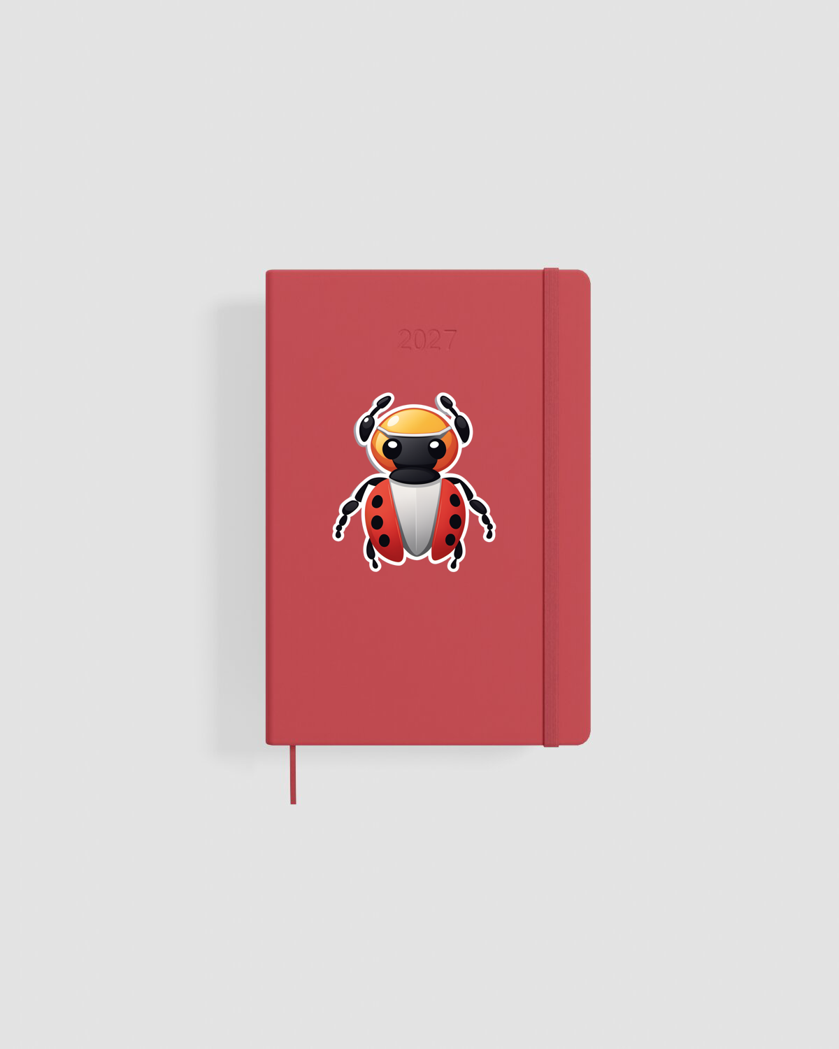 Customizable Leather Planner with Bold Typography Design 0