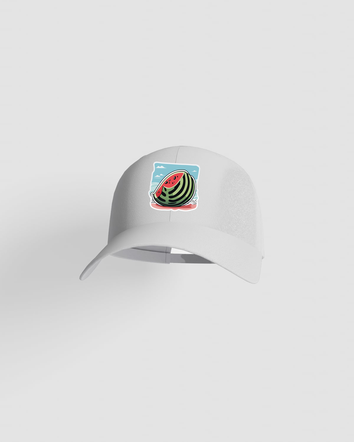 White Cotton Cap with Velcro Closure 59