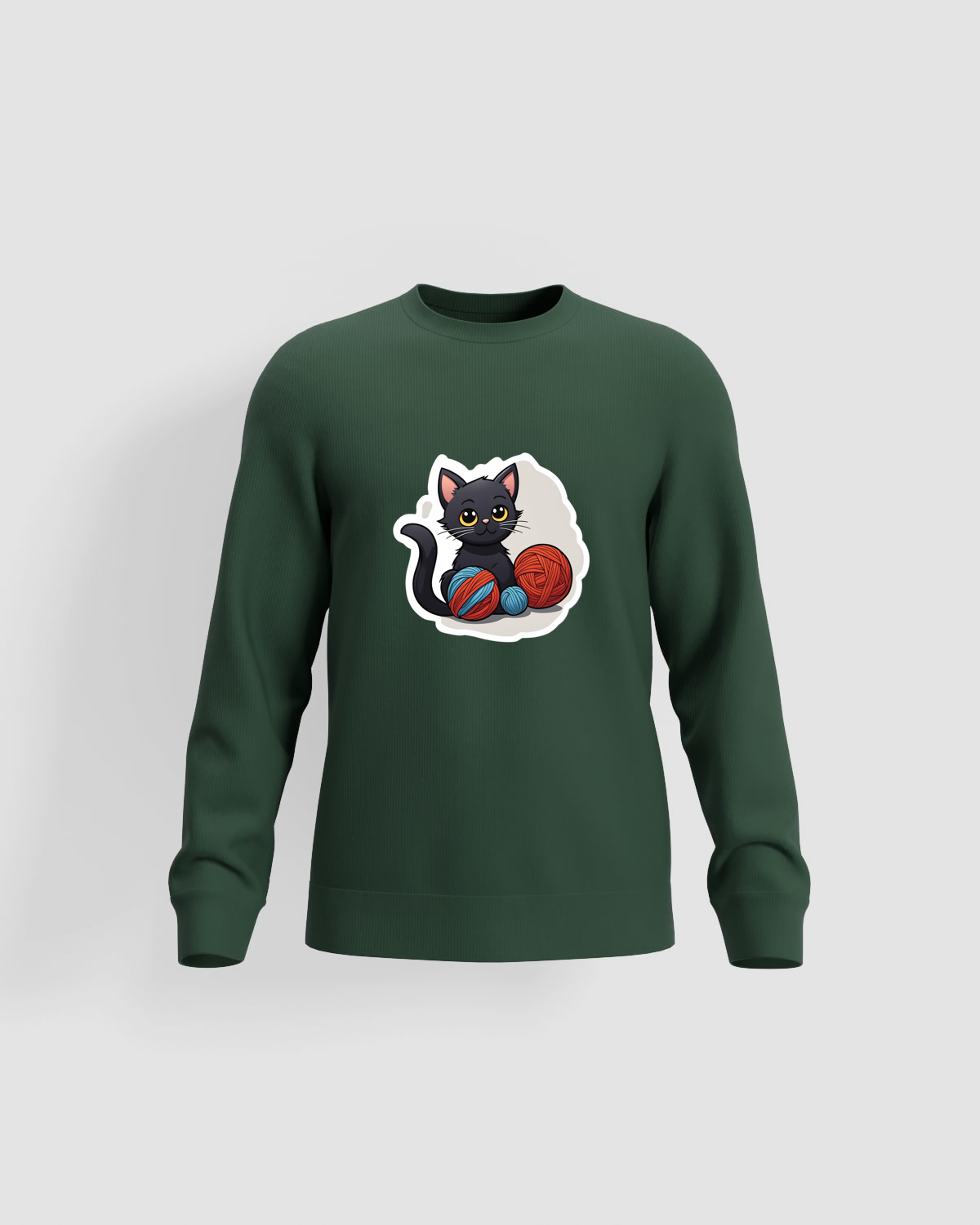 Green Organic Cotton Sweatshirt with Brushed Finish 59