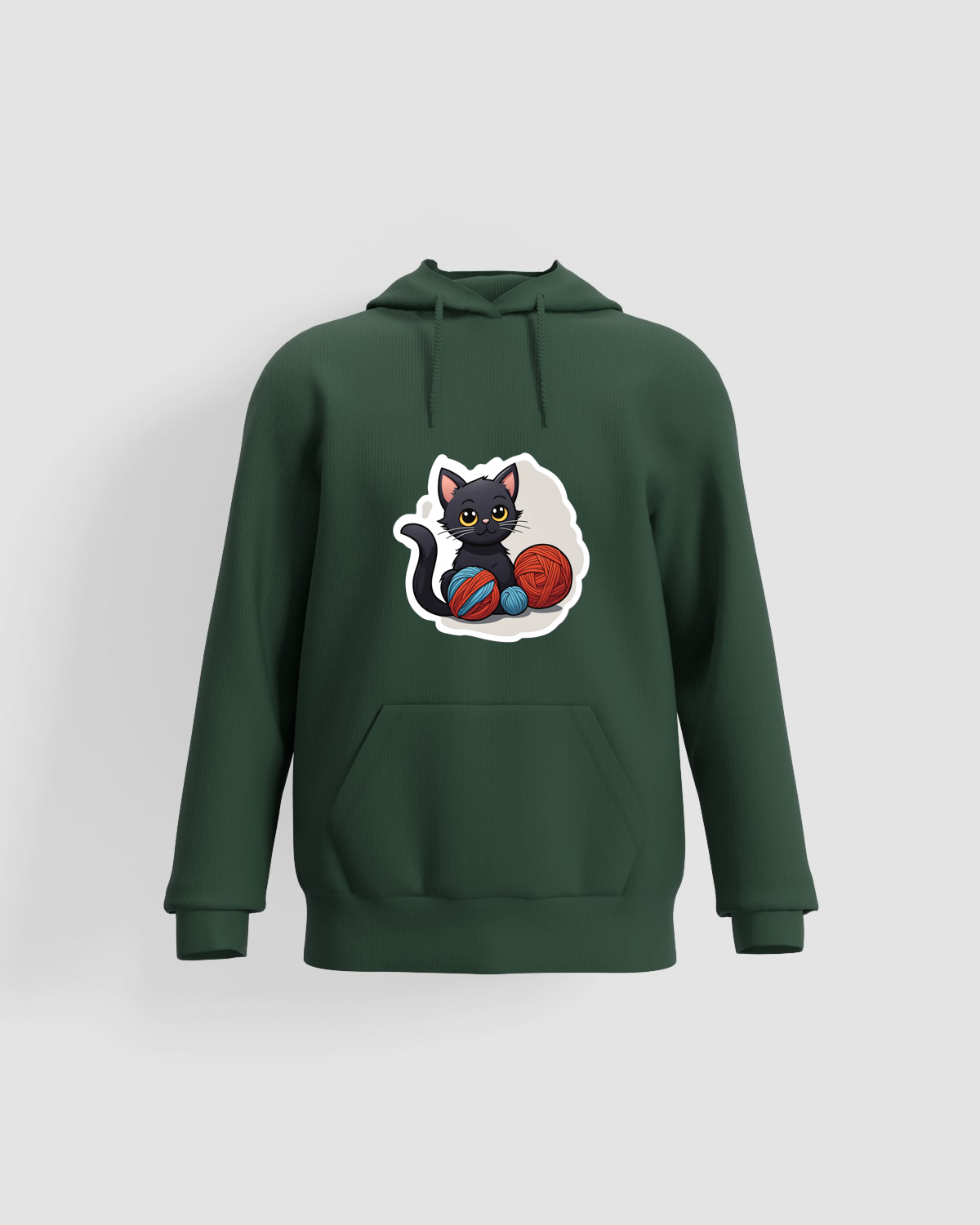 Green Unisex Cotton Sweatshirt with Premium Print 59