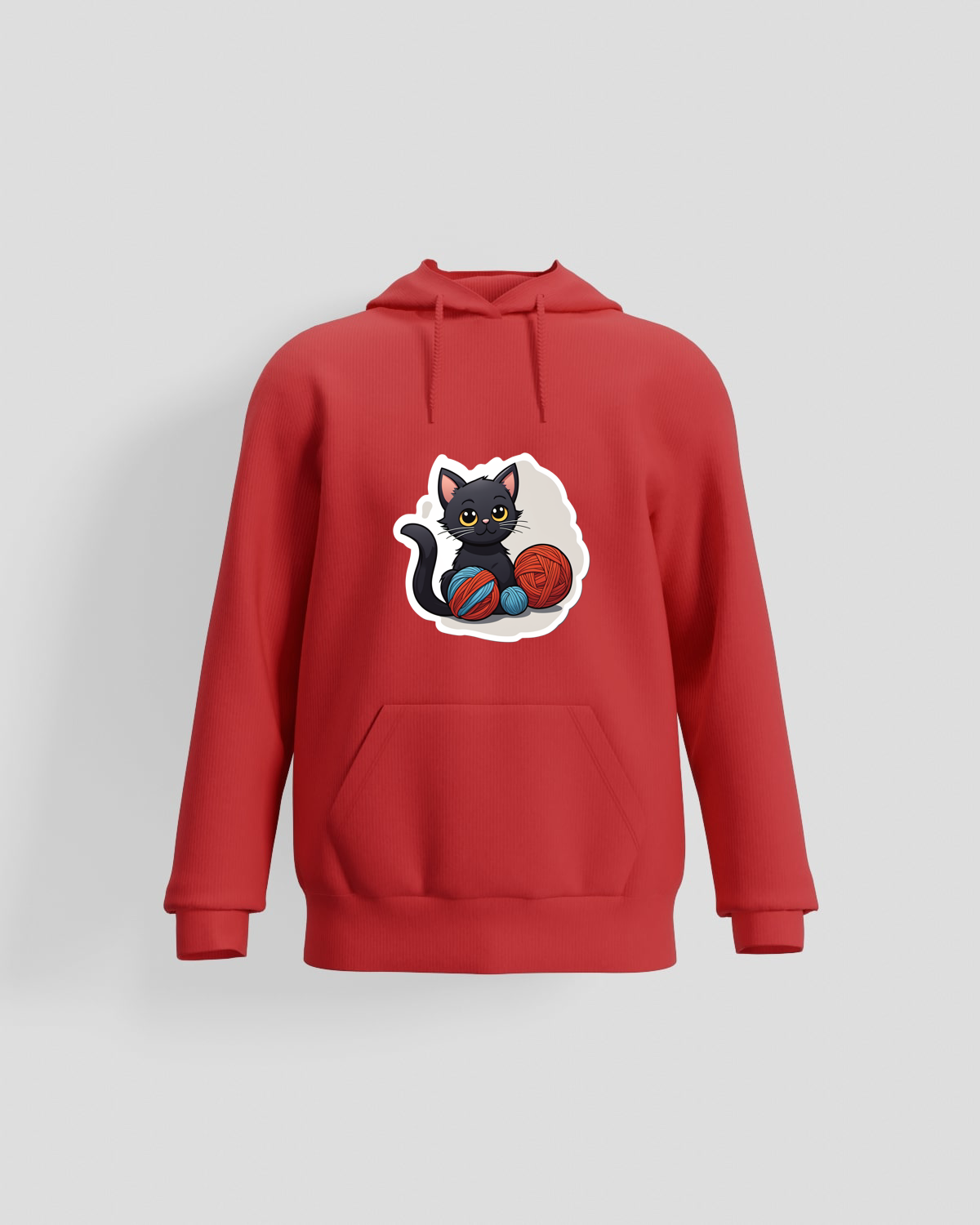Red Unisex Sweatshirt with Bold Graphic Print 59
