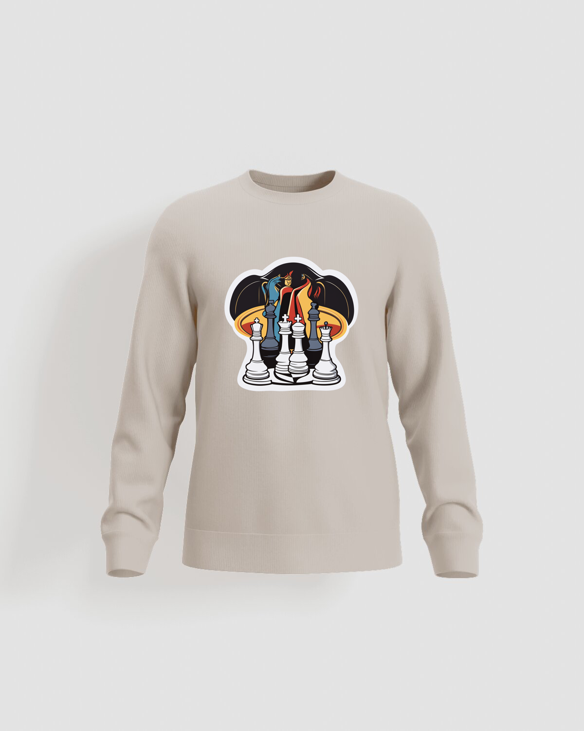 Cream Organic Cotton Unisex Sweatshirt 59