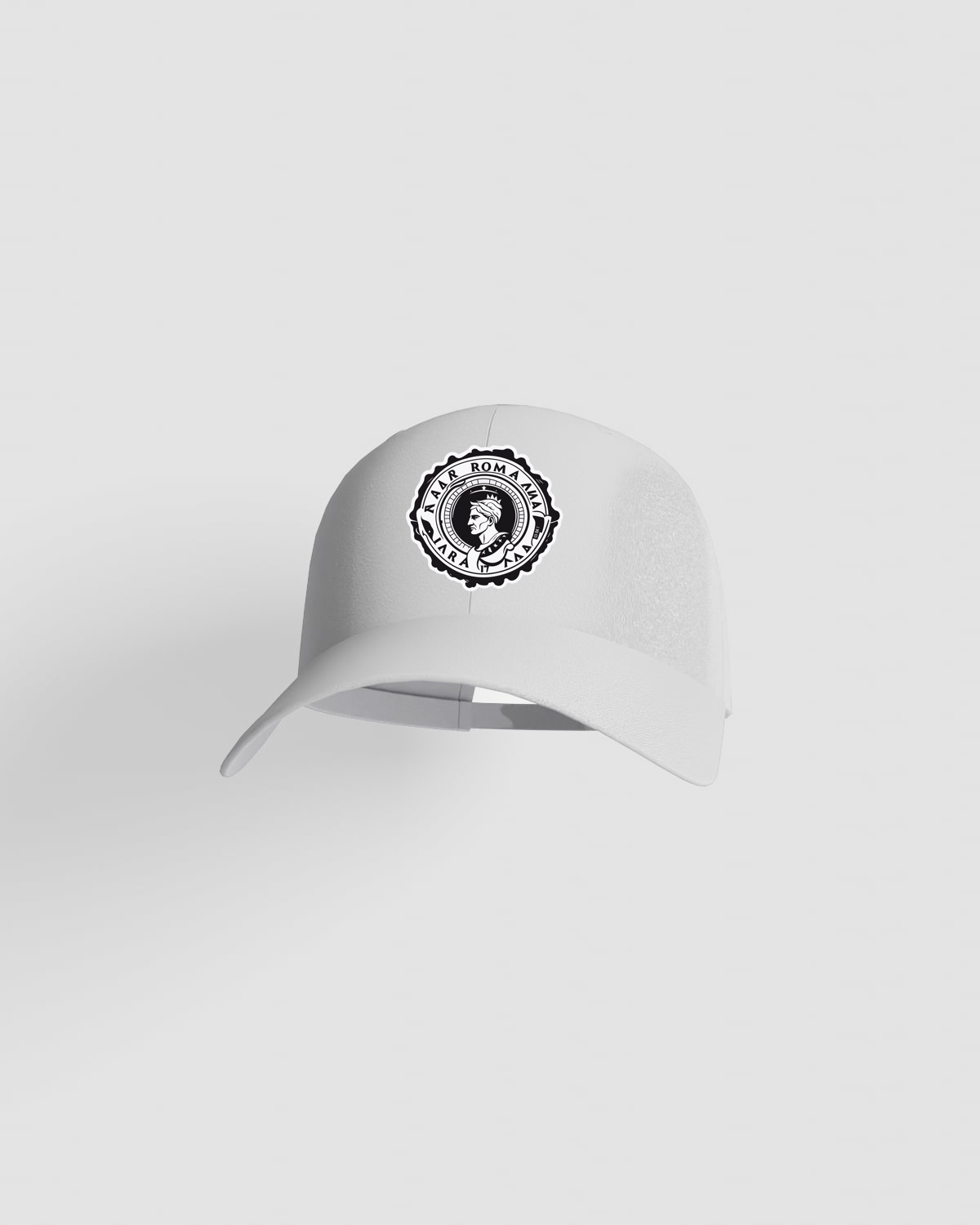 White Adjustable Cotton Cap with Velcro Closure 59
