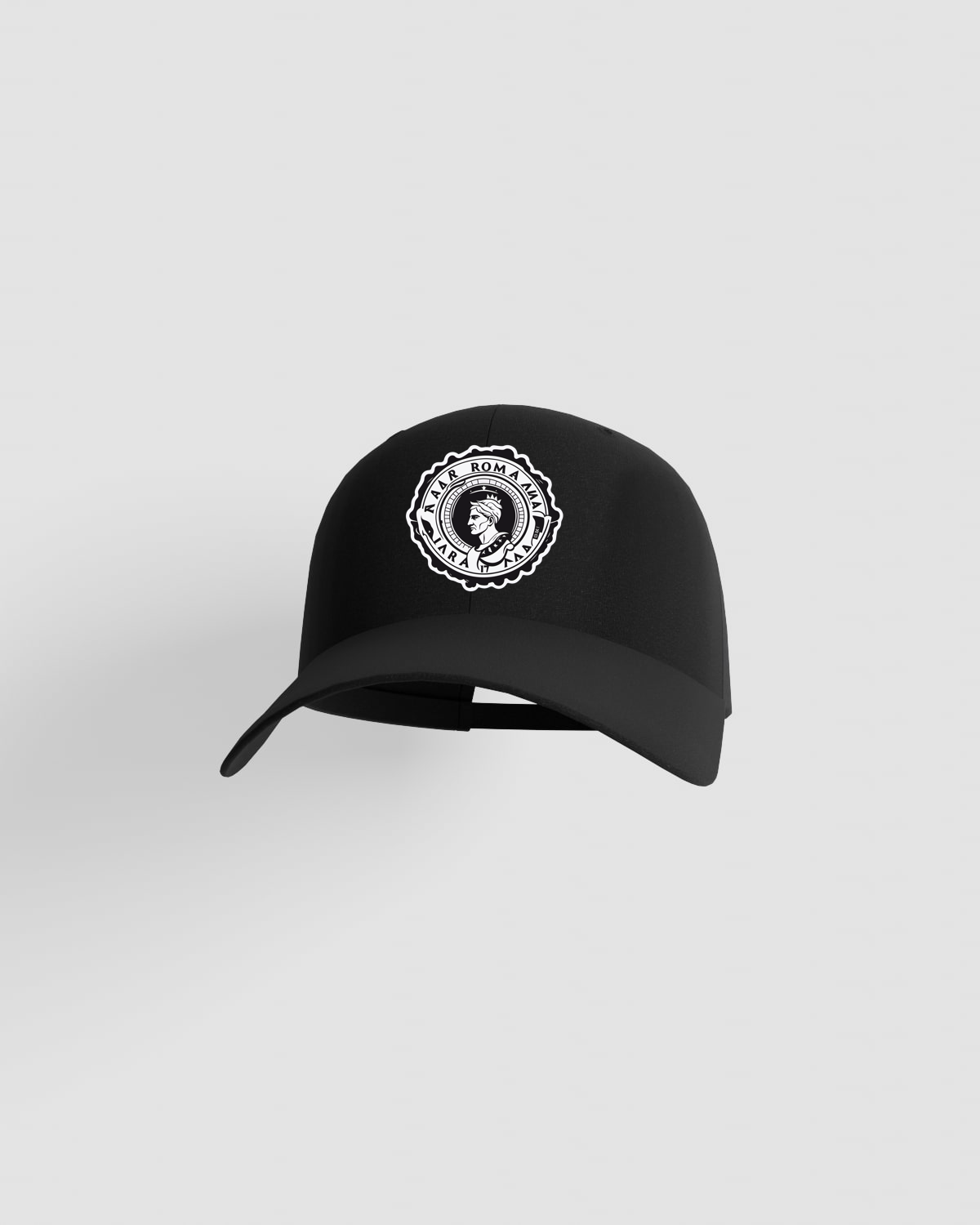 Black Adjustable Cotton Cap with Velcro Closure 59