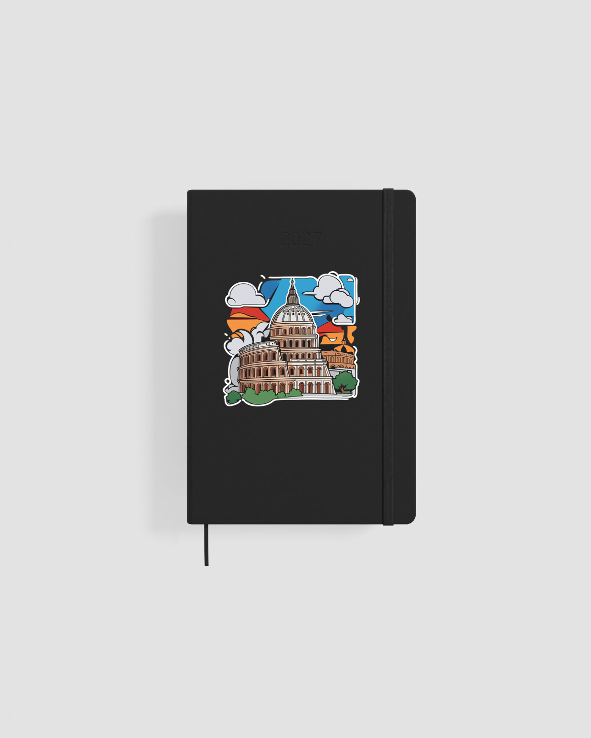 Customizable Daily Planner with Bold Floral Design