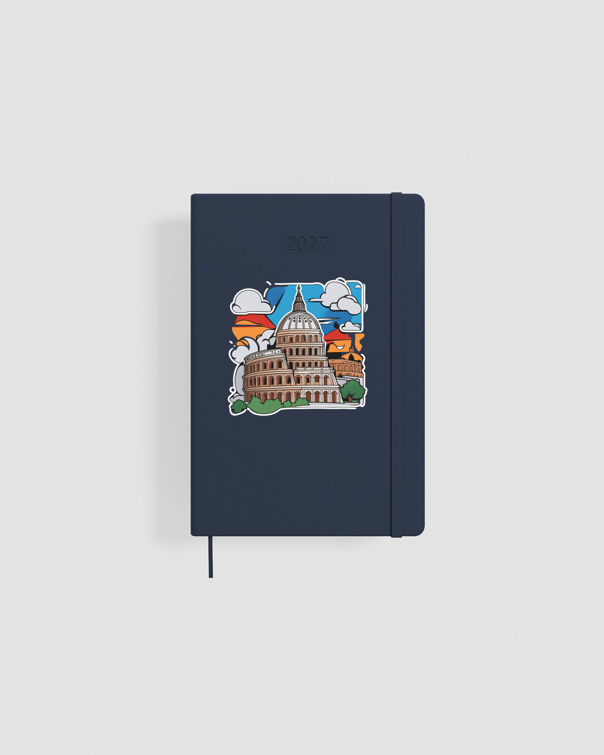 Personalized Daily Planner featuring Vibrant Geometric Pattern 0