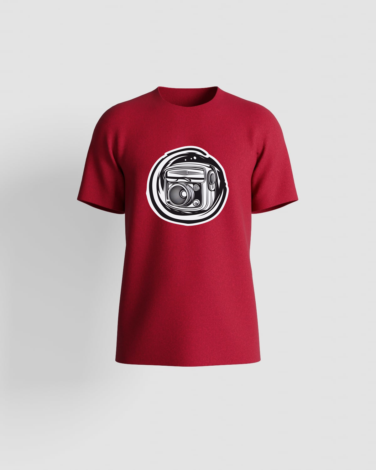 Red Organic Cotton T-Shirt with Modern Fit 59