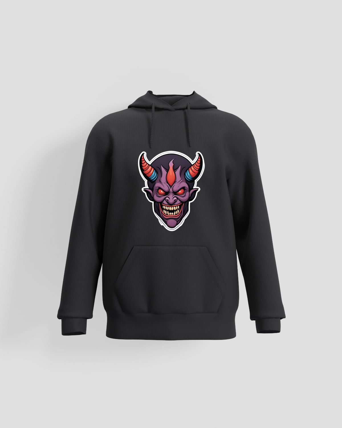 Black Unisex Cotton Crew Neck Sweatshirt – Print Ready 59