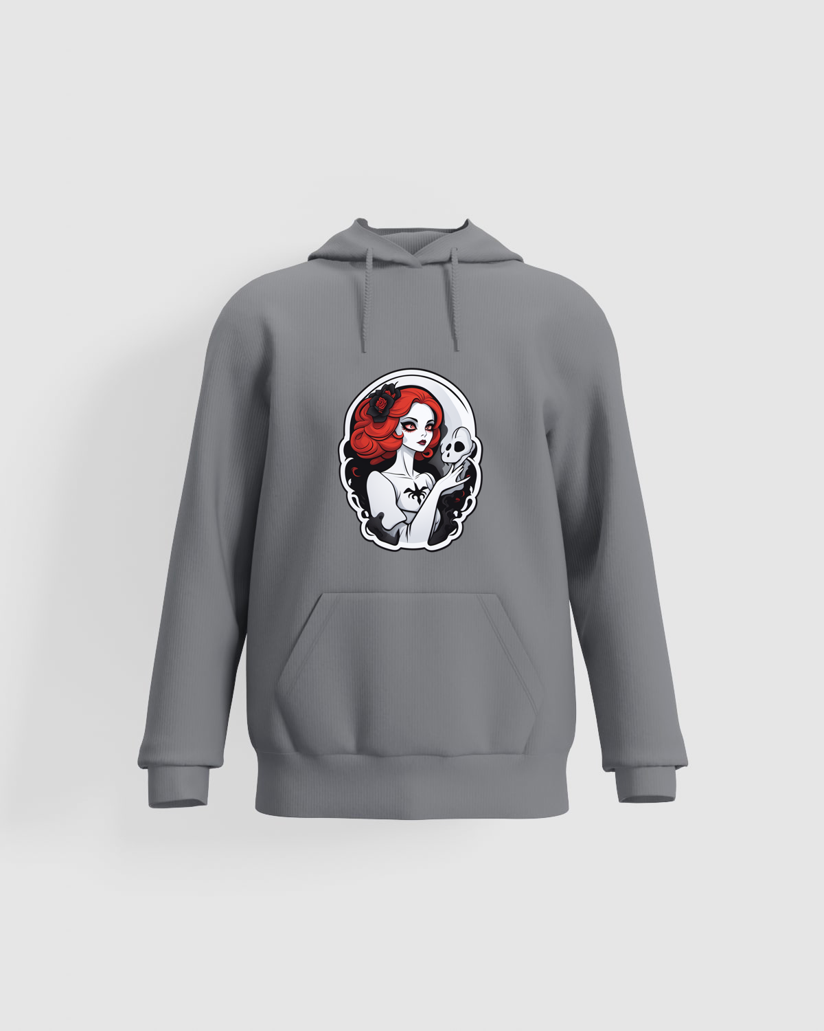 Grey Unisex Sweatshirt – Smooth Cotton, Print‑Ready 59