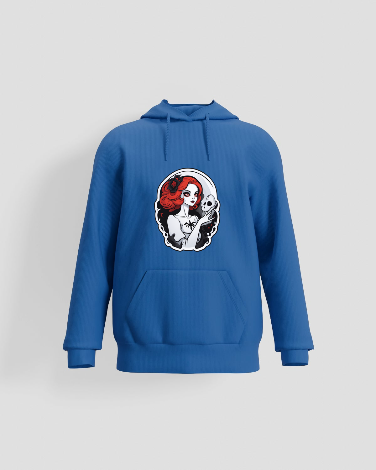 Blue Soft Cotton Unisex Sweatshirt Premium Comfort 59