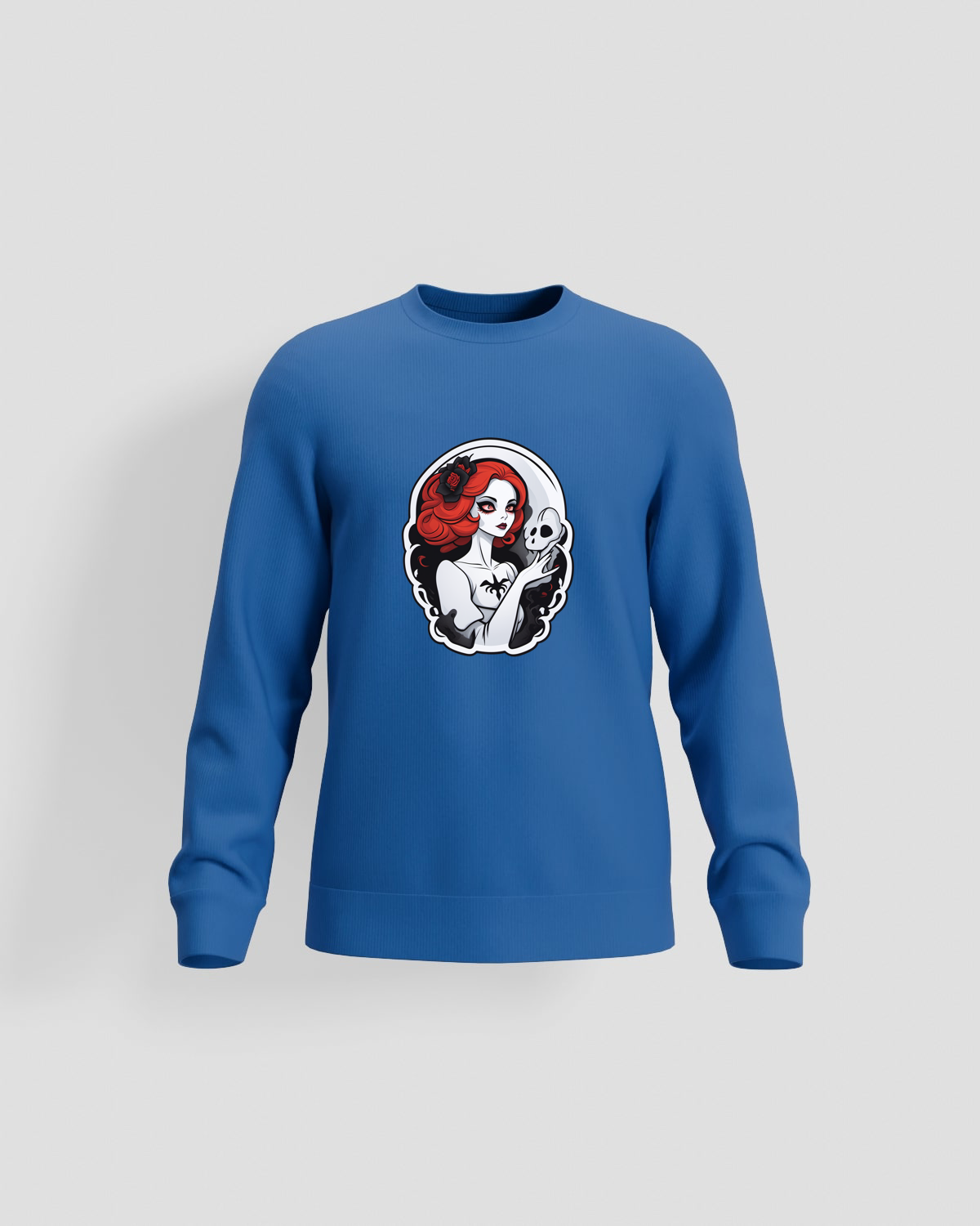 Blue Unisex Sweatshirt Premium Organic Cotton Comfort 59