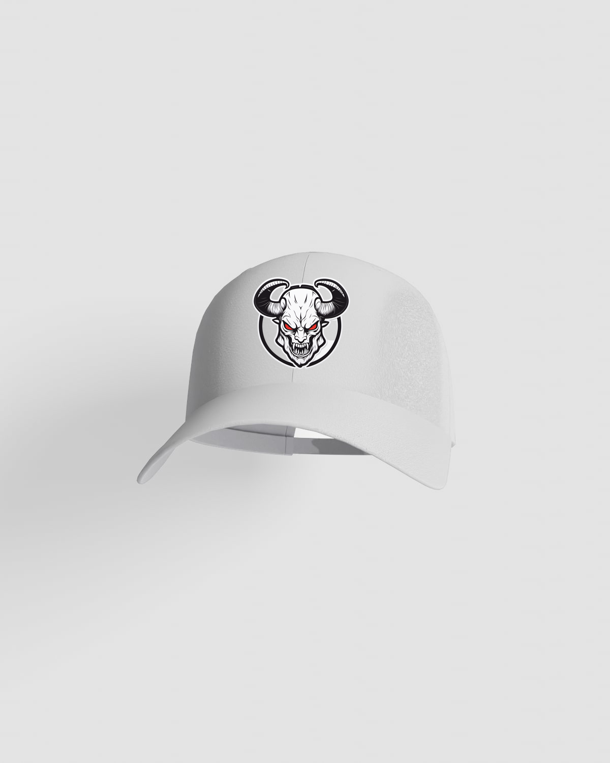 White Adjustable Cotton Cap with Velcro Closure 59