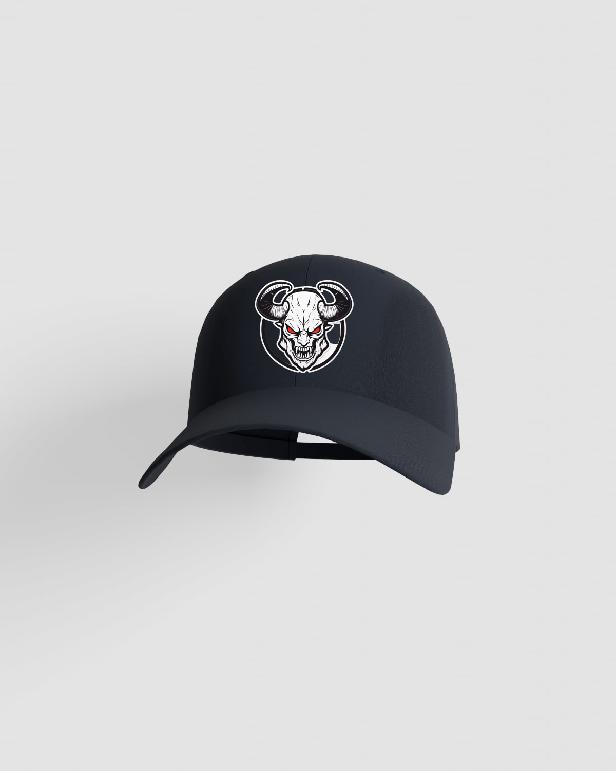 Navy Cap with Adjustable Velcro Closure and Smooth Print Surface 59