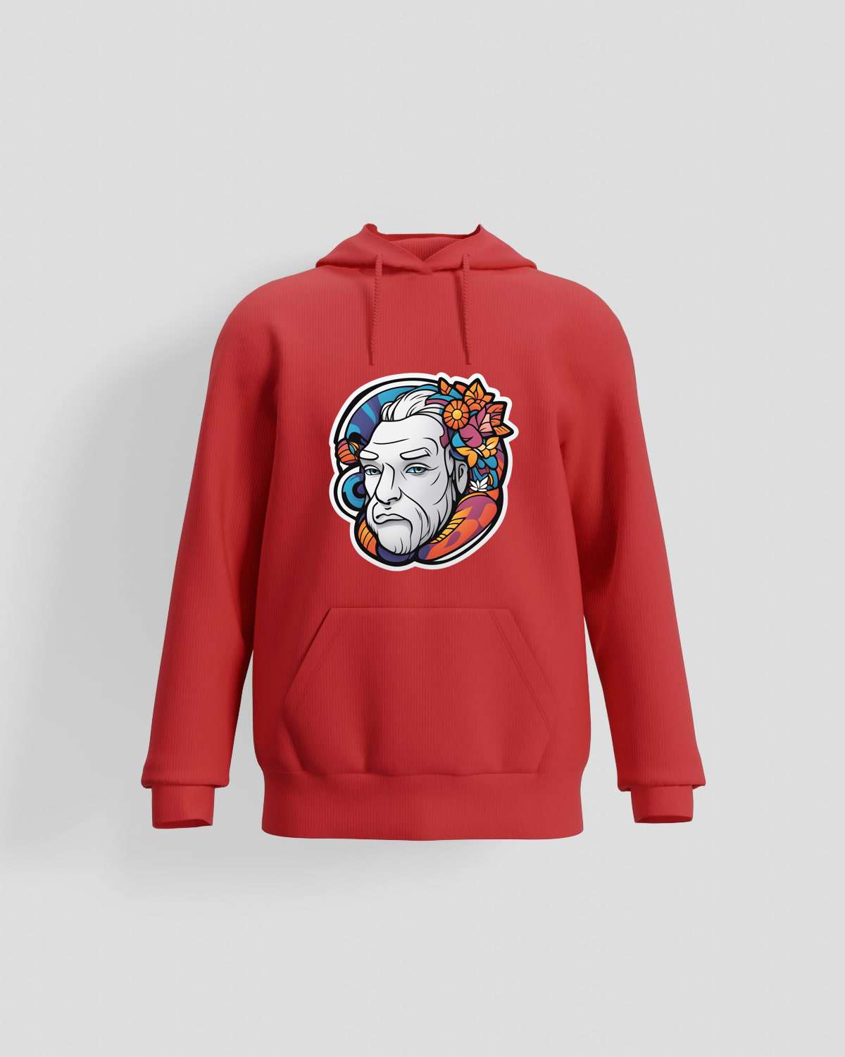 Red Organic Cotton Sweatshirt – Soft Comfort & Eco Style 59