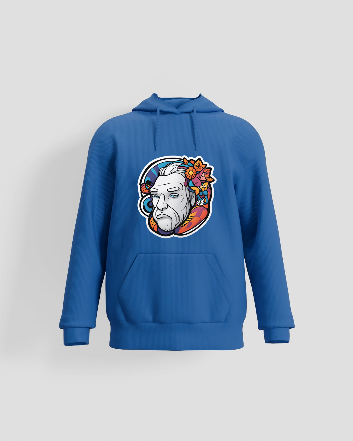 Blue Unisex Classic Crew Neck Sweatshirt 59