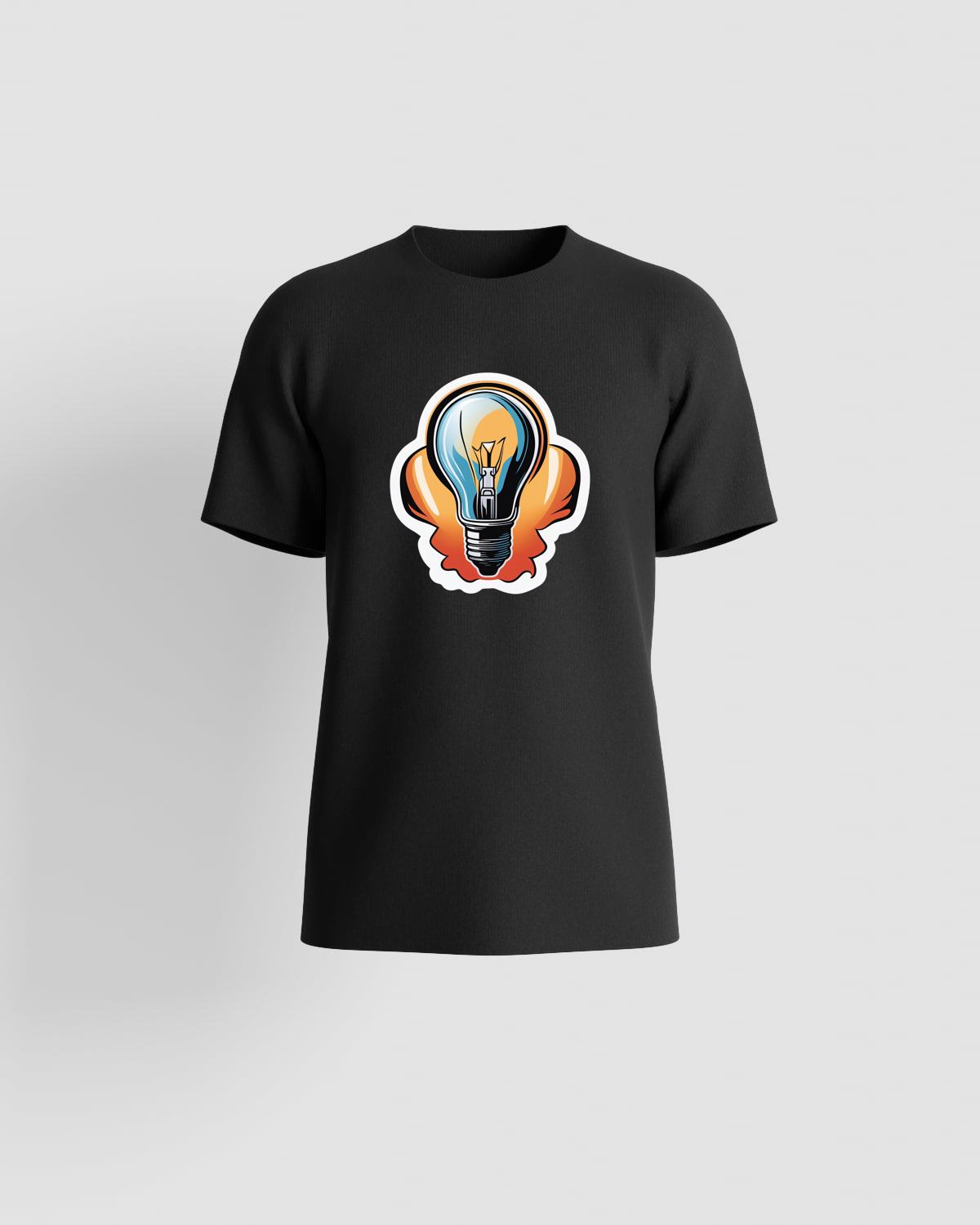 Black Unisex Organic Cotton T-Shirt with Minimalist Design 59