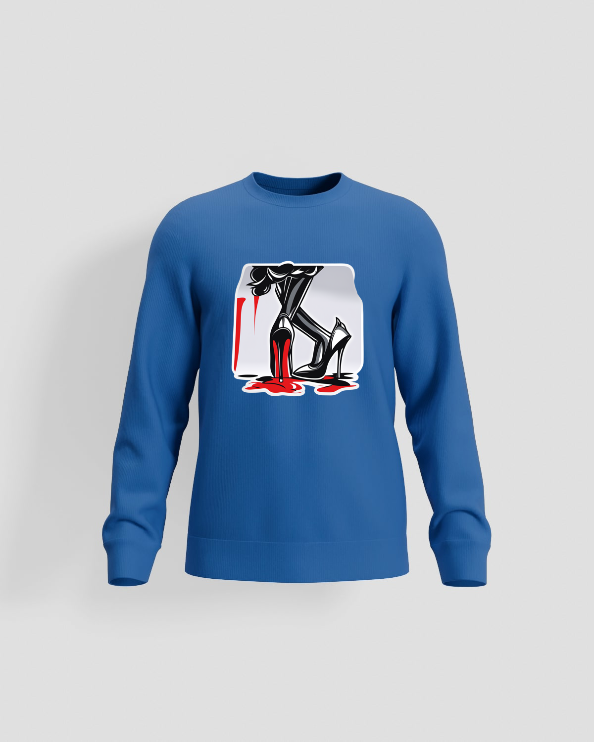 Blue Unisex Cotton Sweatshirt – Durable & Print‑Ready 59