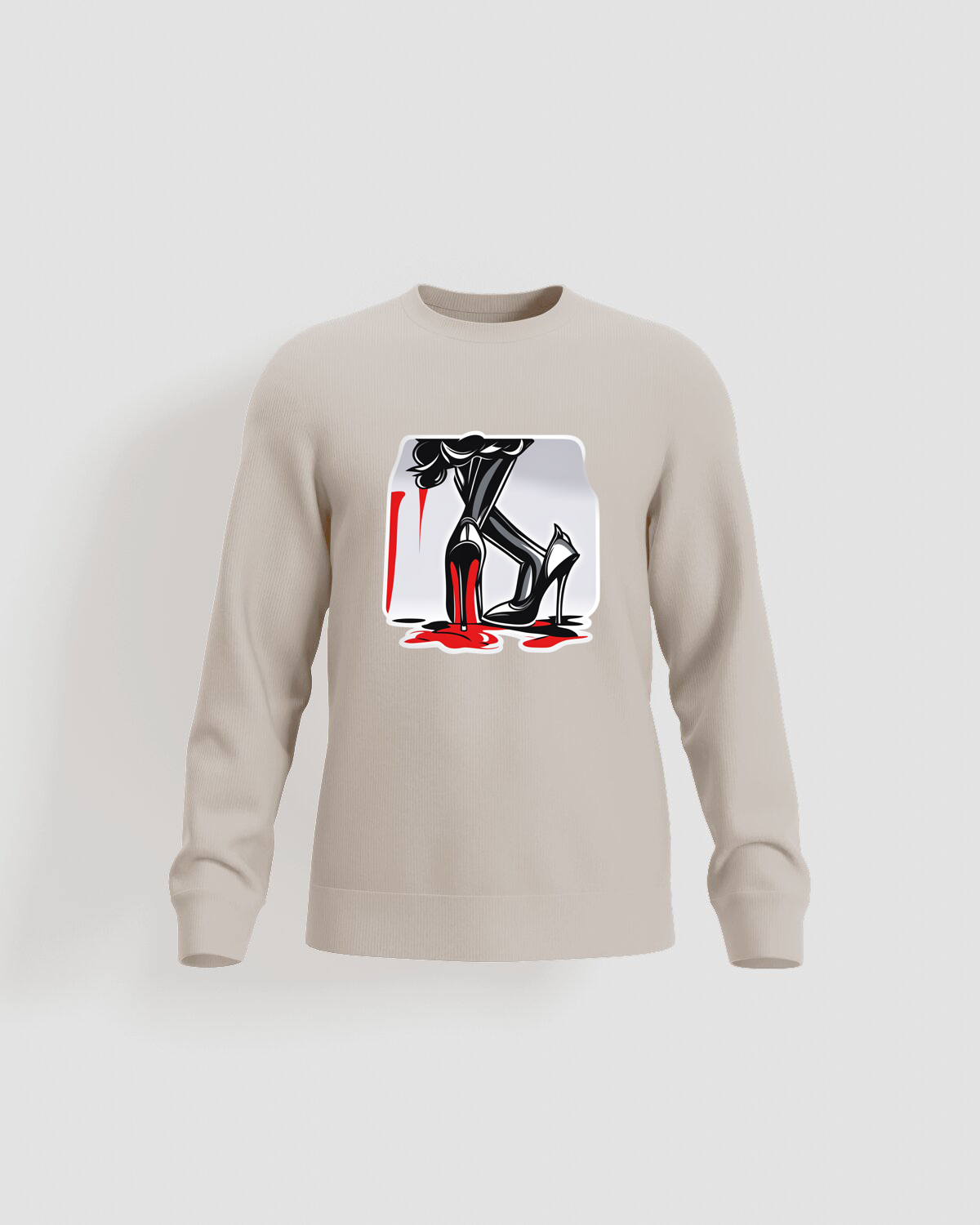 Cream Unisex Sweatshirt – 100% Cotton Comfort 59
