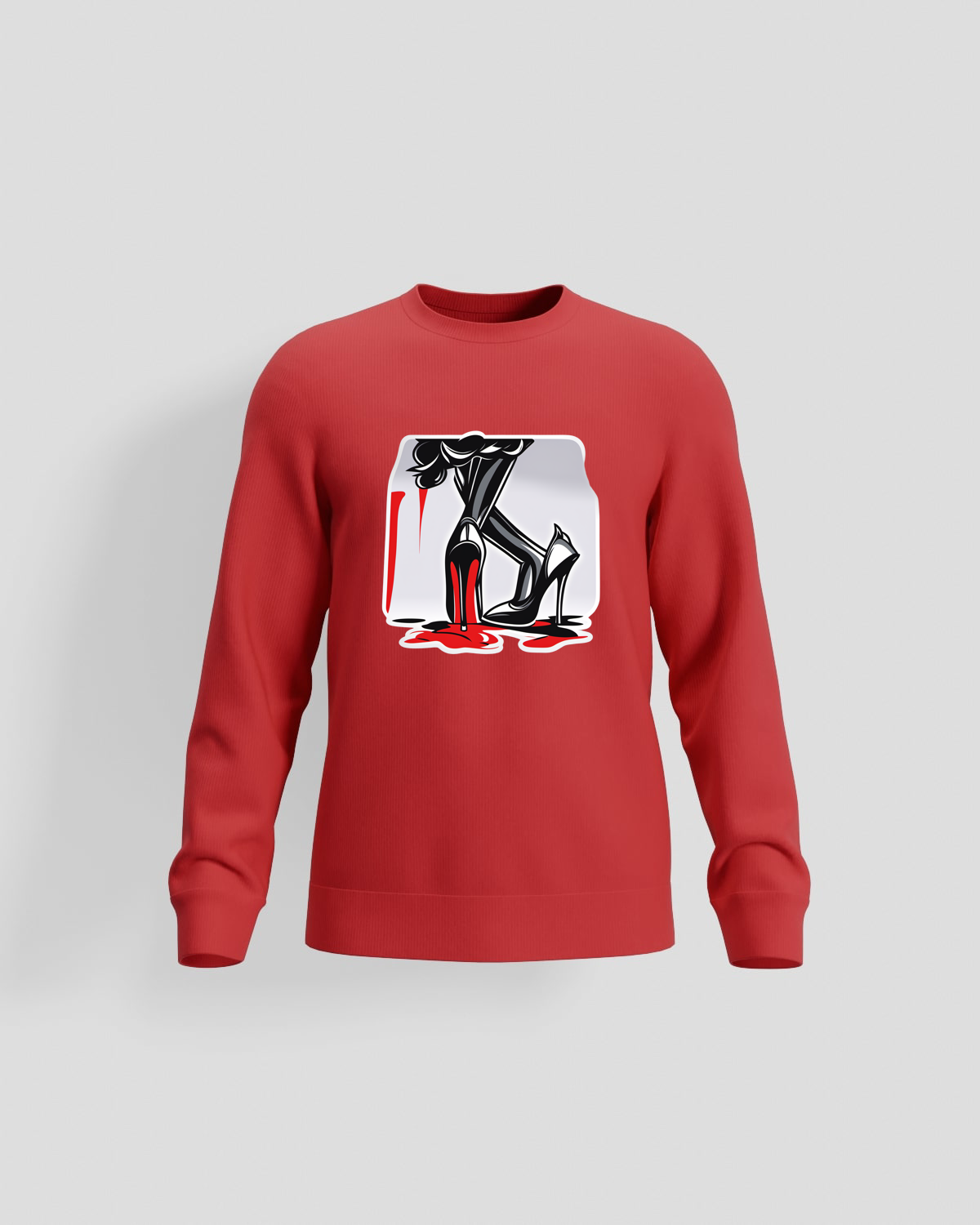 Red Unisex Sweatshirt – Bold Comfort and Print Ready 59