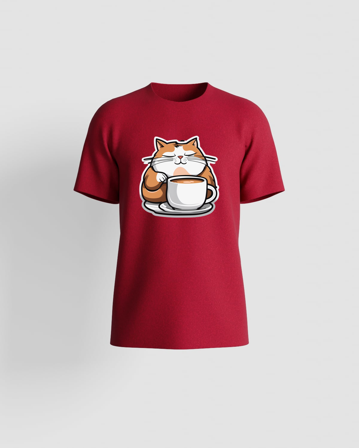 Red T-Shirt with Vibrant Graphic Design 59
