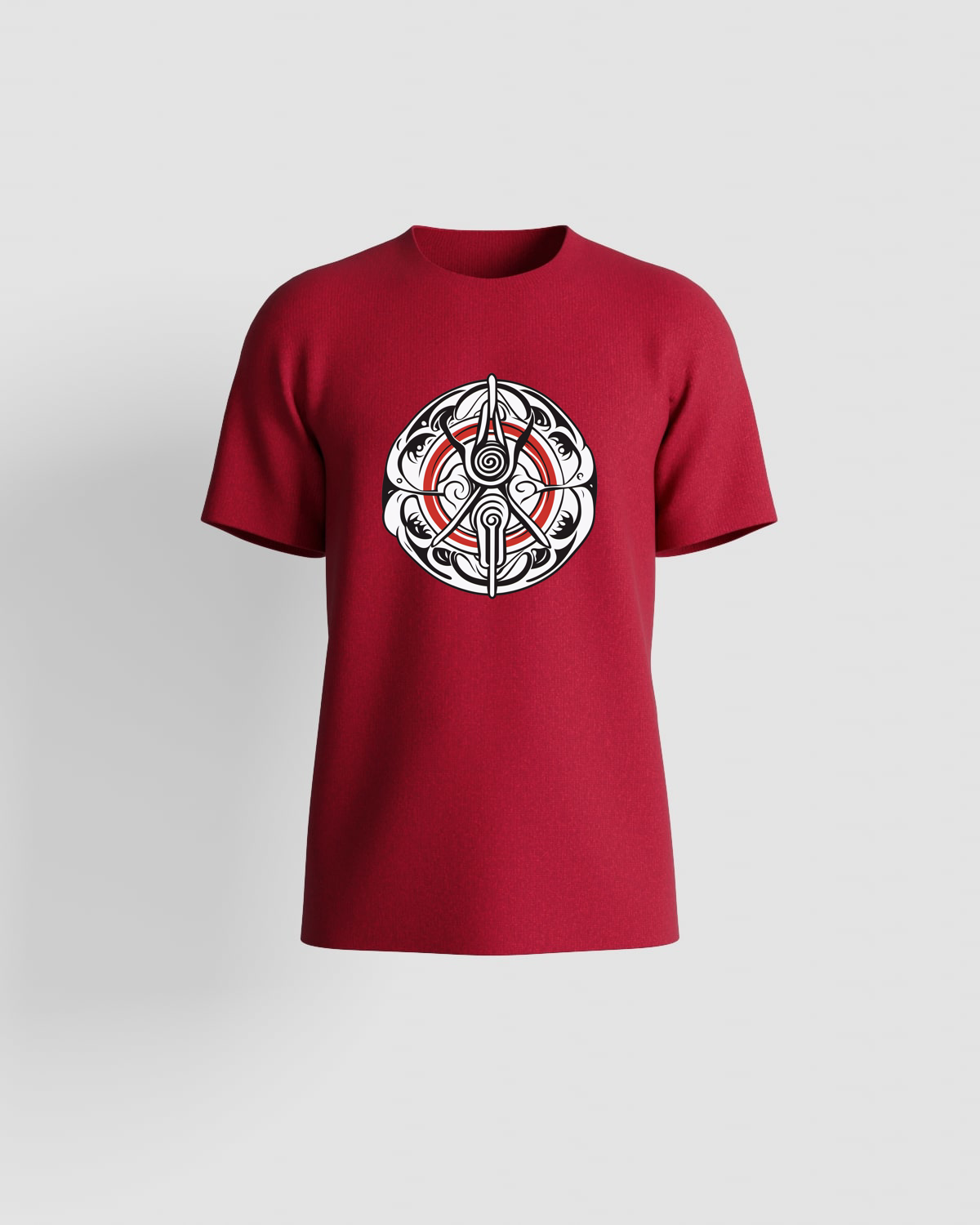 Red T-Shirt with Bold Graphic Design 59