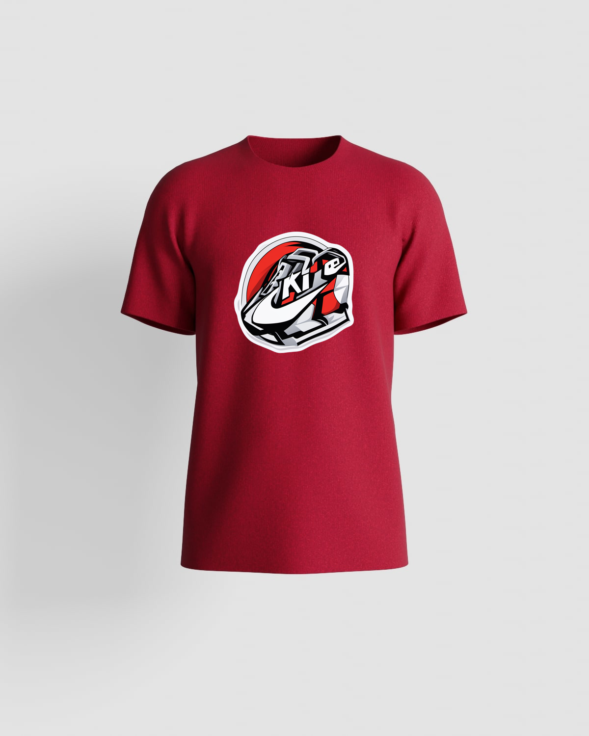 Vibrant Red T-Shirt – Classic Crew Neck 59