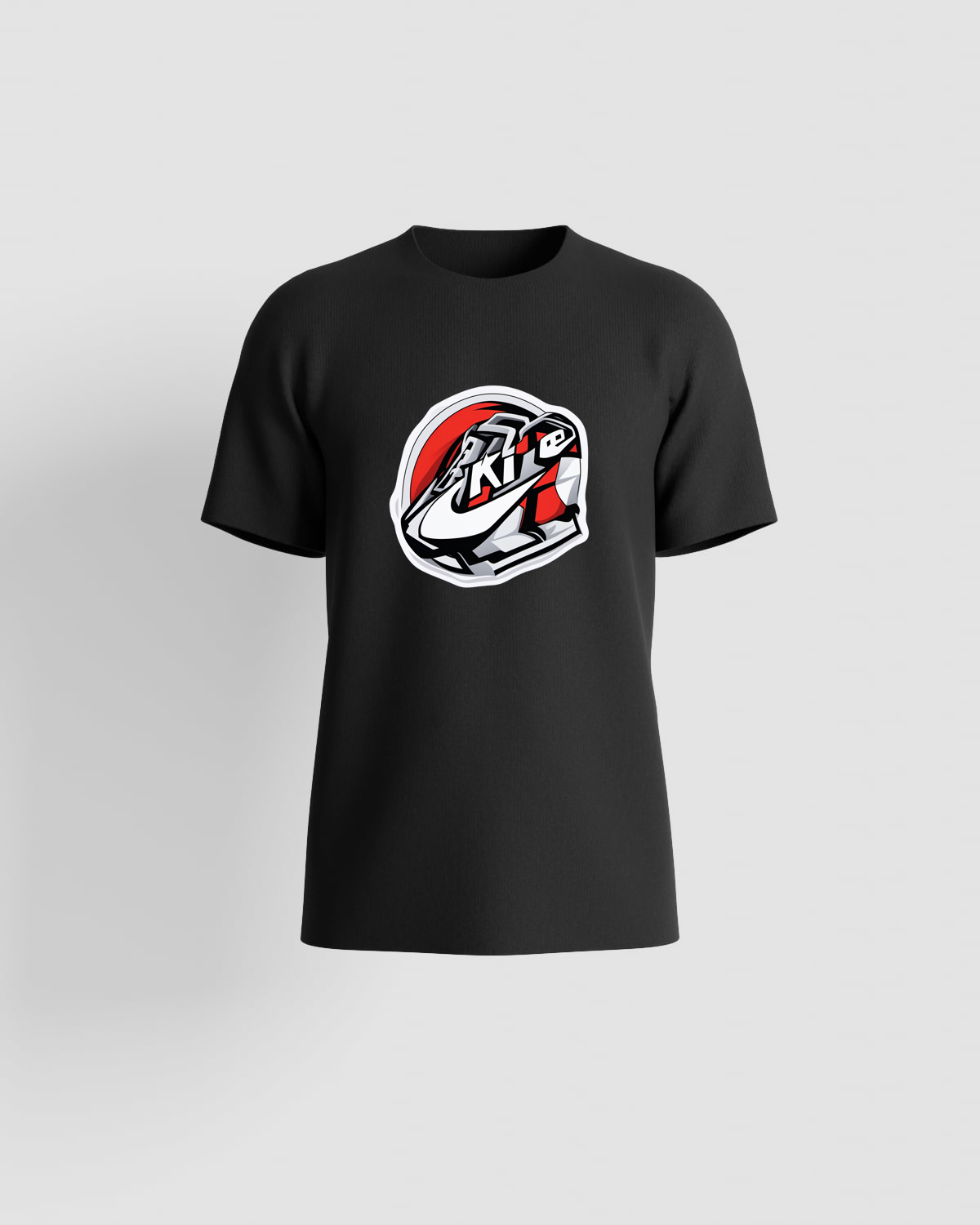 Black Organic Cotton Crew Neck T-Shirt 59