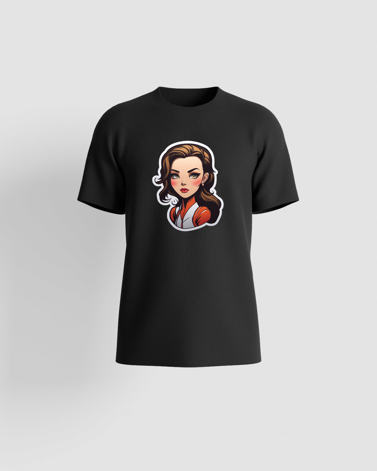 Black Organic Cotton Unisex Modern Fit T-Shirt 59