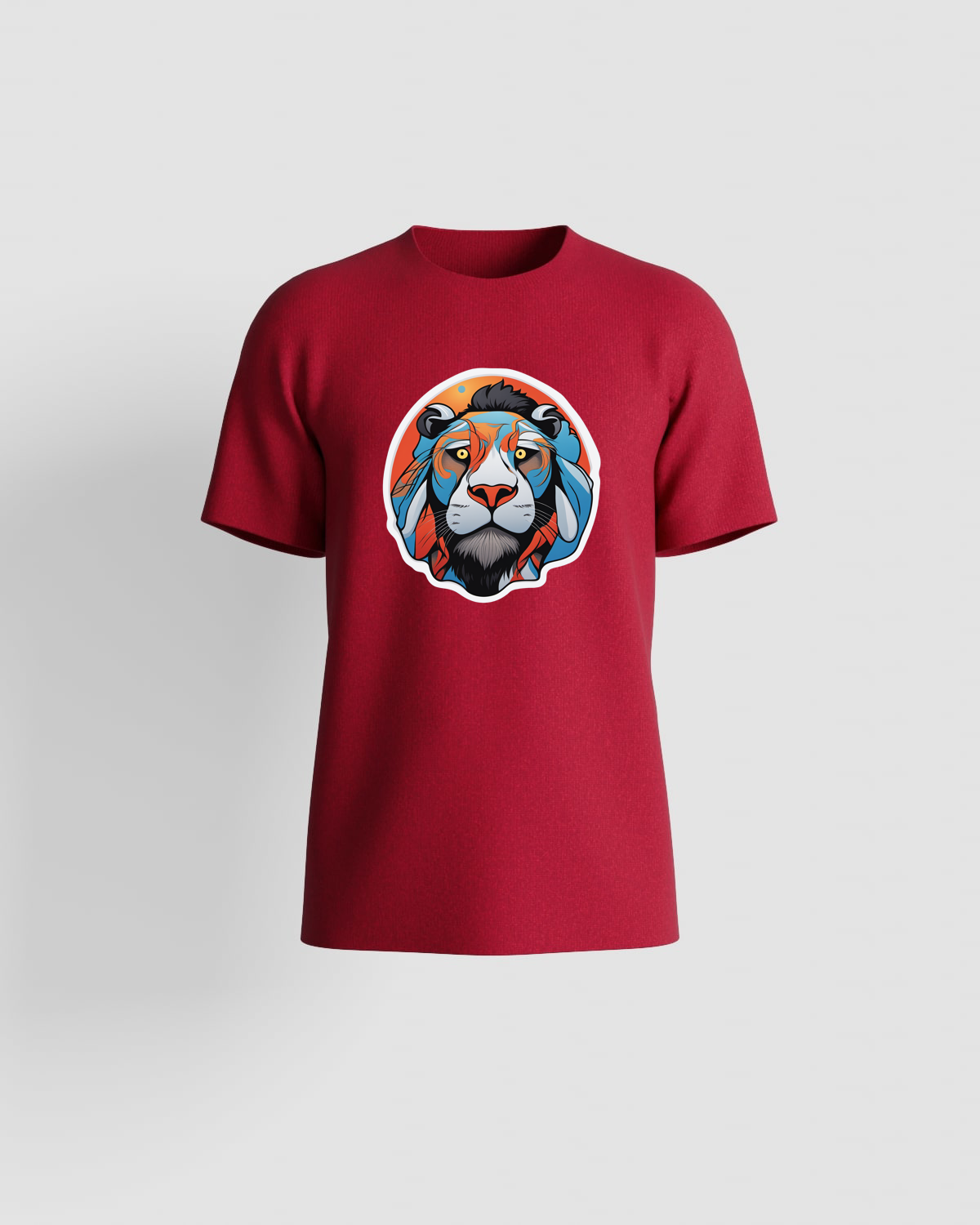 Red T-Shirt with Eye‑Catching Graphic 59