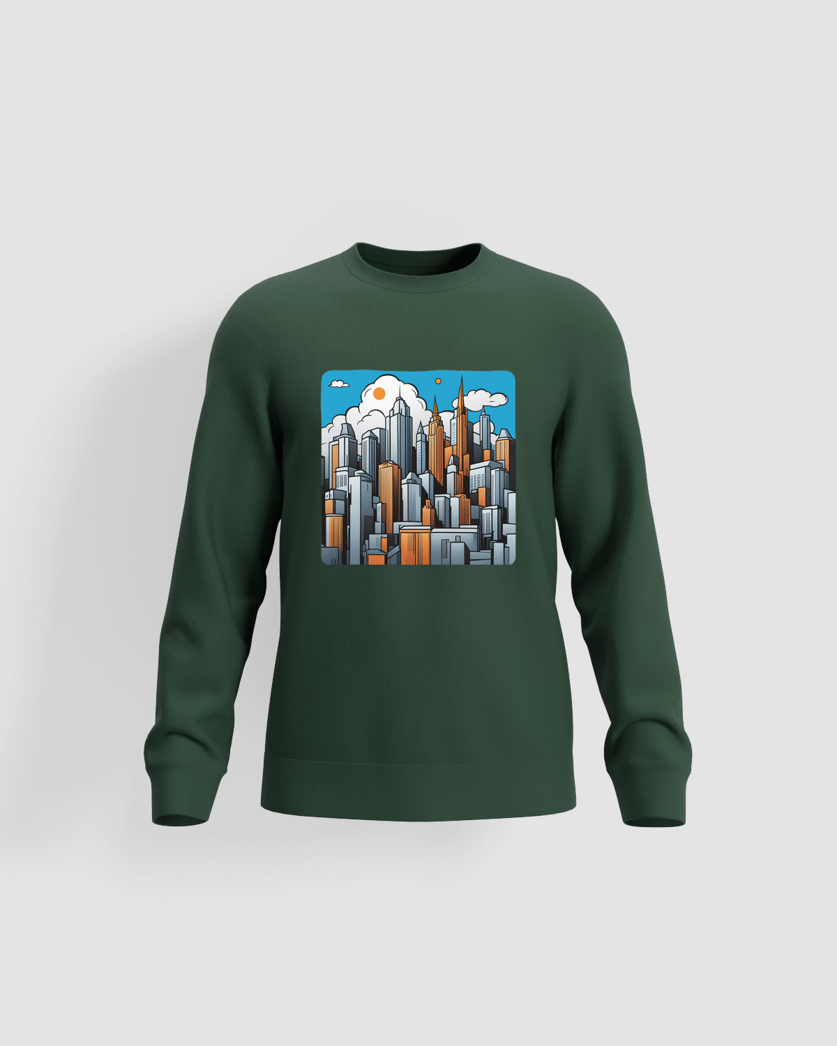 Green Unisex Sweatshirt – Soft Organic Cotton Comfort 59