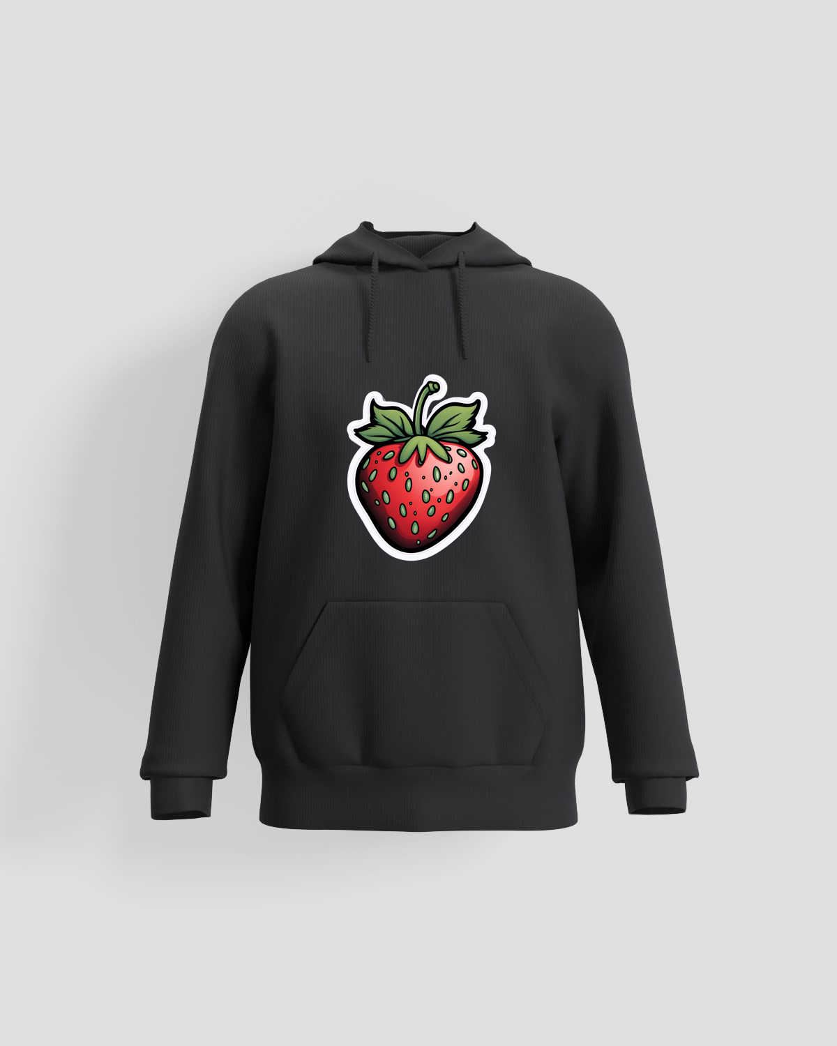 Black Unisex Sweatshirt - Print-Ready 100% Cotton Comfort 59