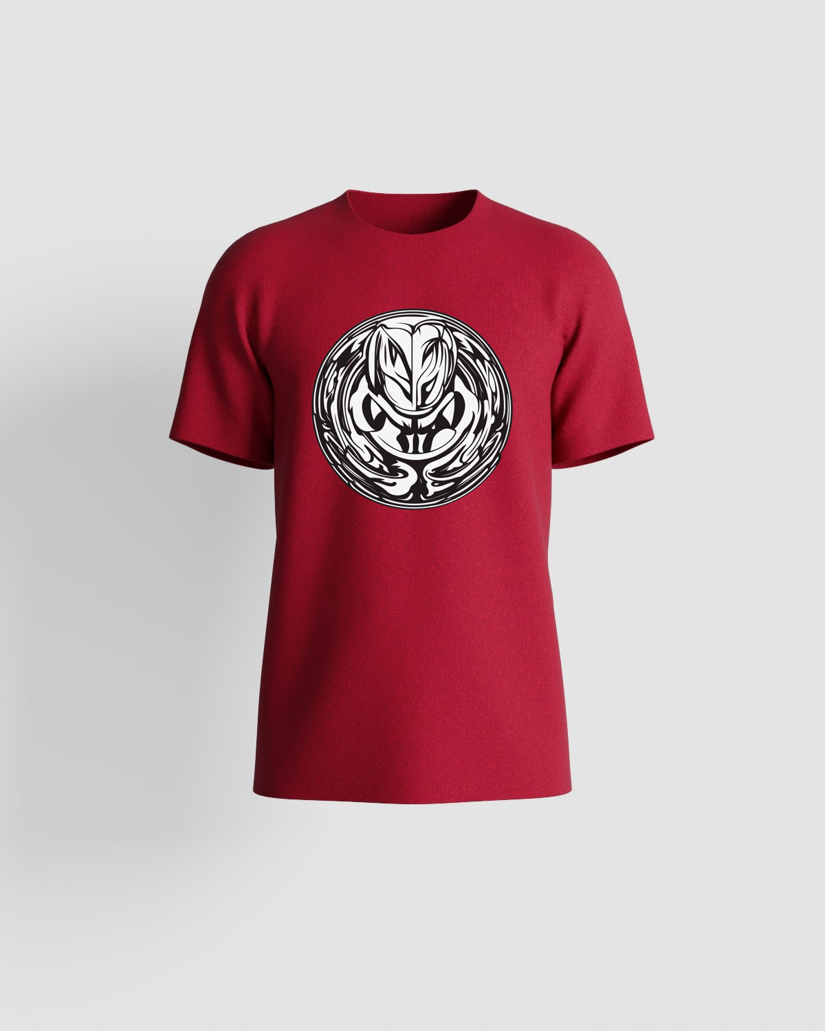 Red Eco‑Sustainable T‑Shirt with Bold Graphic Print 59